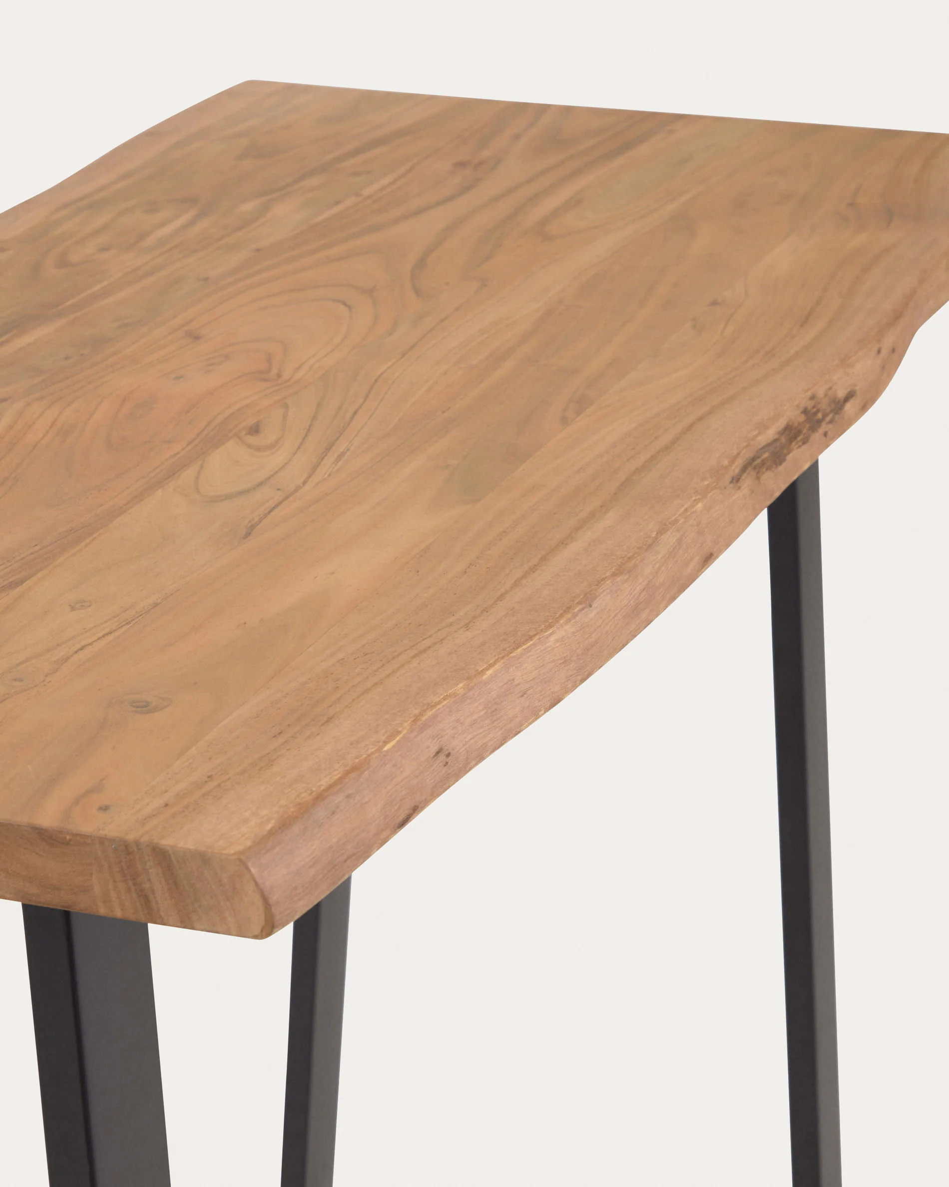 Alaia bar table made from solid acacia wood with natural finish, 140 x 60 cm - Image 3