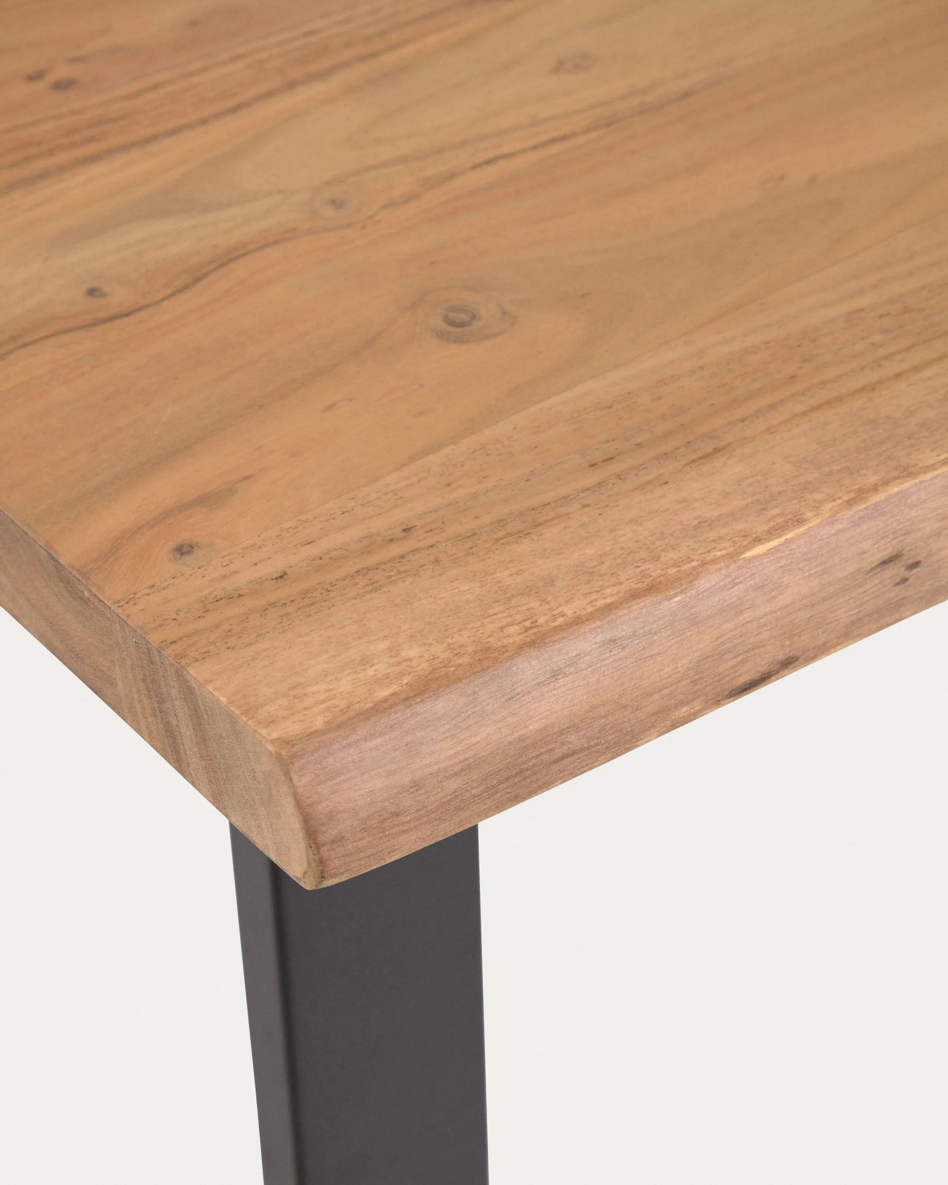 Alaia bar table made from solid acacia wood with natural finish, 140 x 60 cm - Image 5