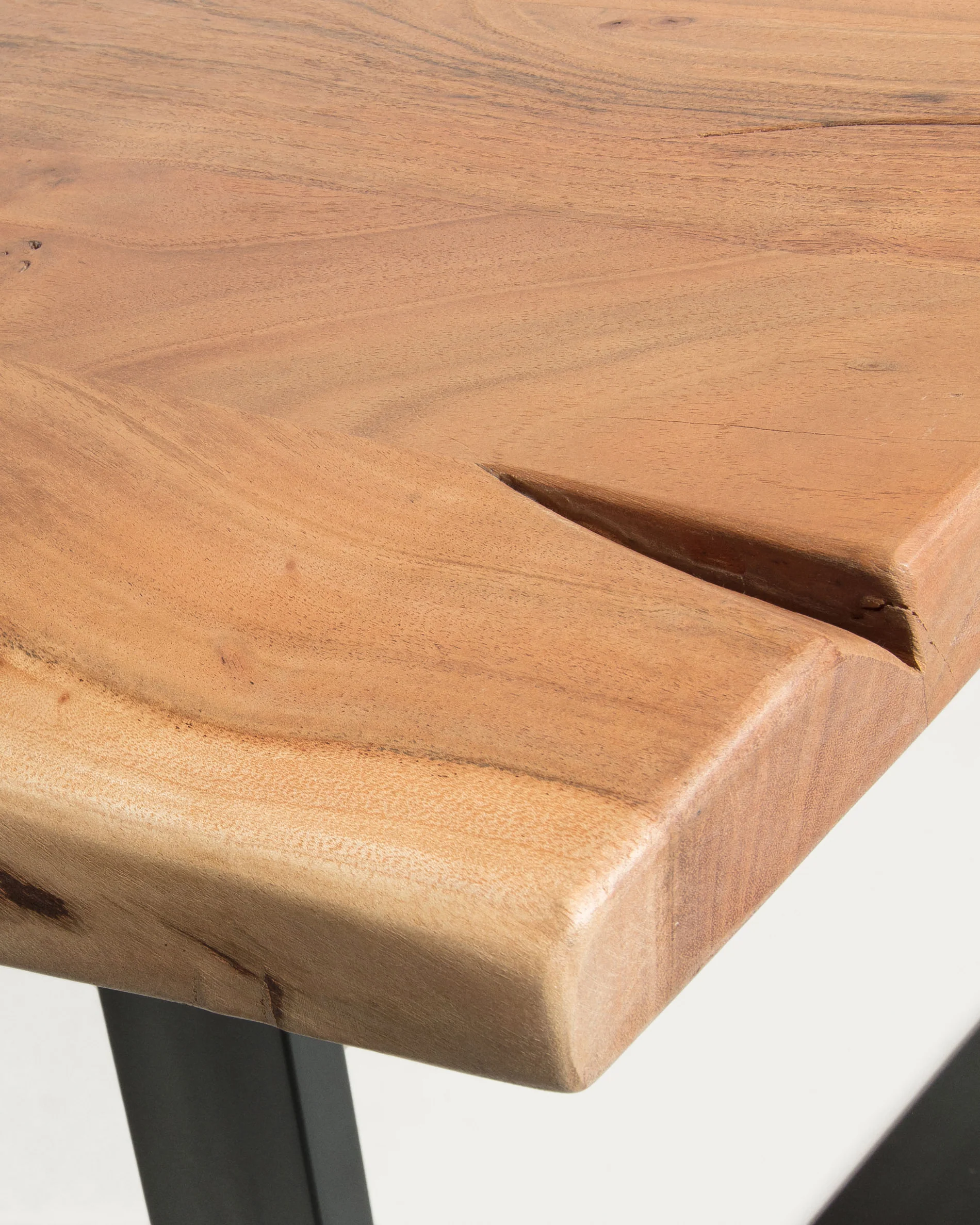 Alaia table in solid acacia wood with natural finish, 220 x 100 cm - Image 3