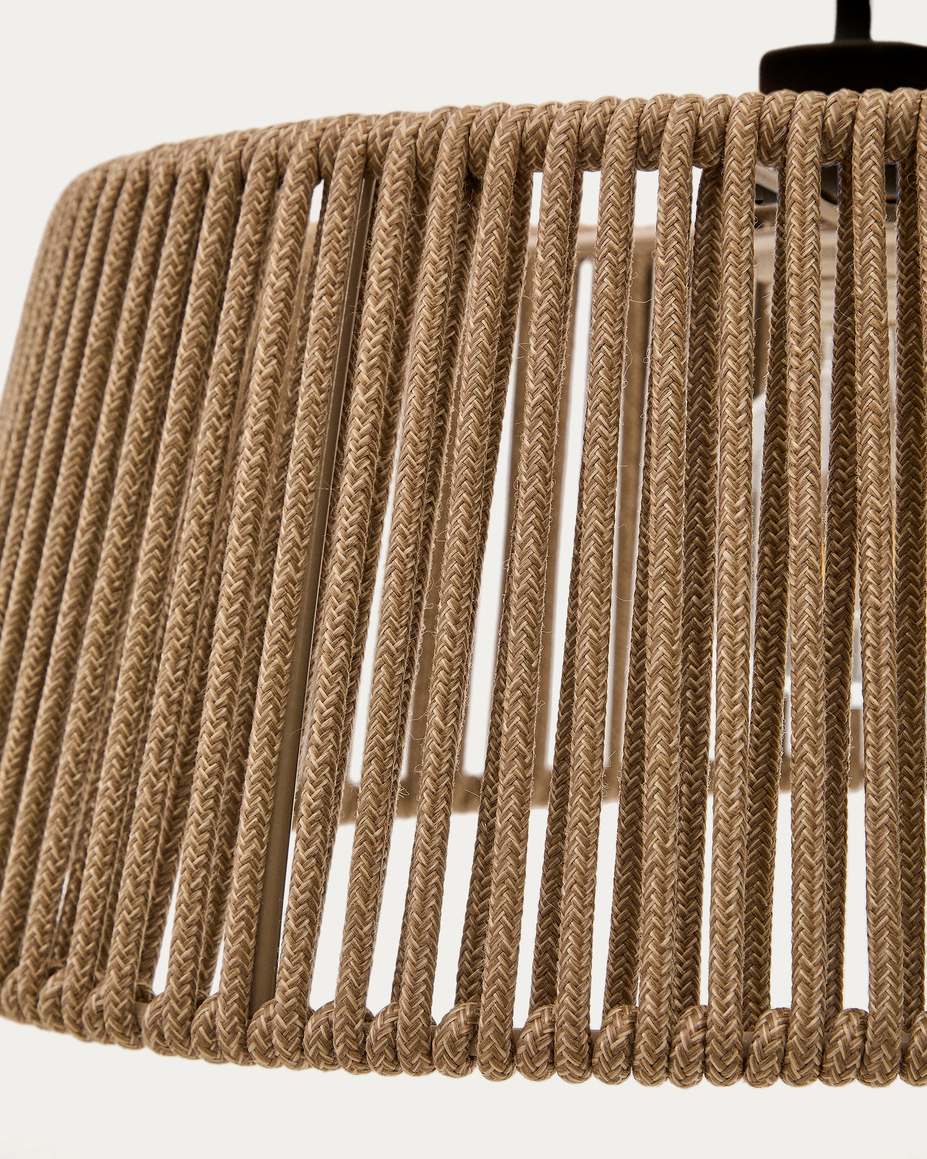 Aldet ceiling lampshade in beige mottled rope cord Ø46cm - Image 4