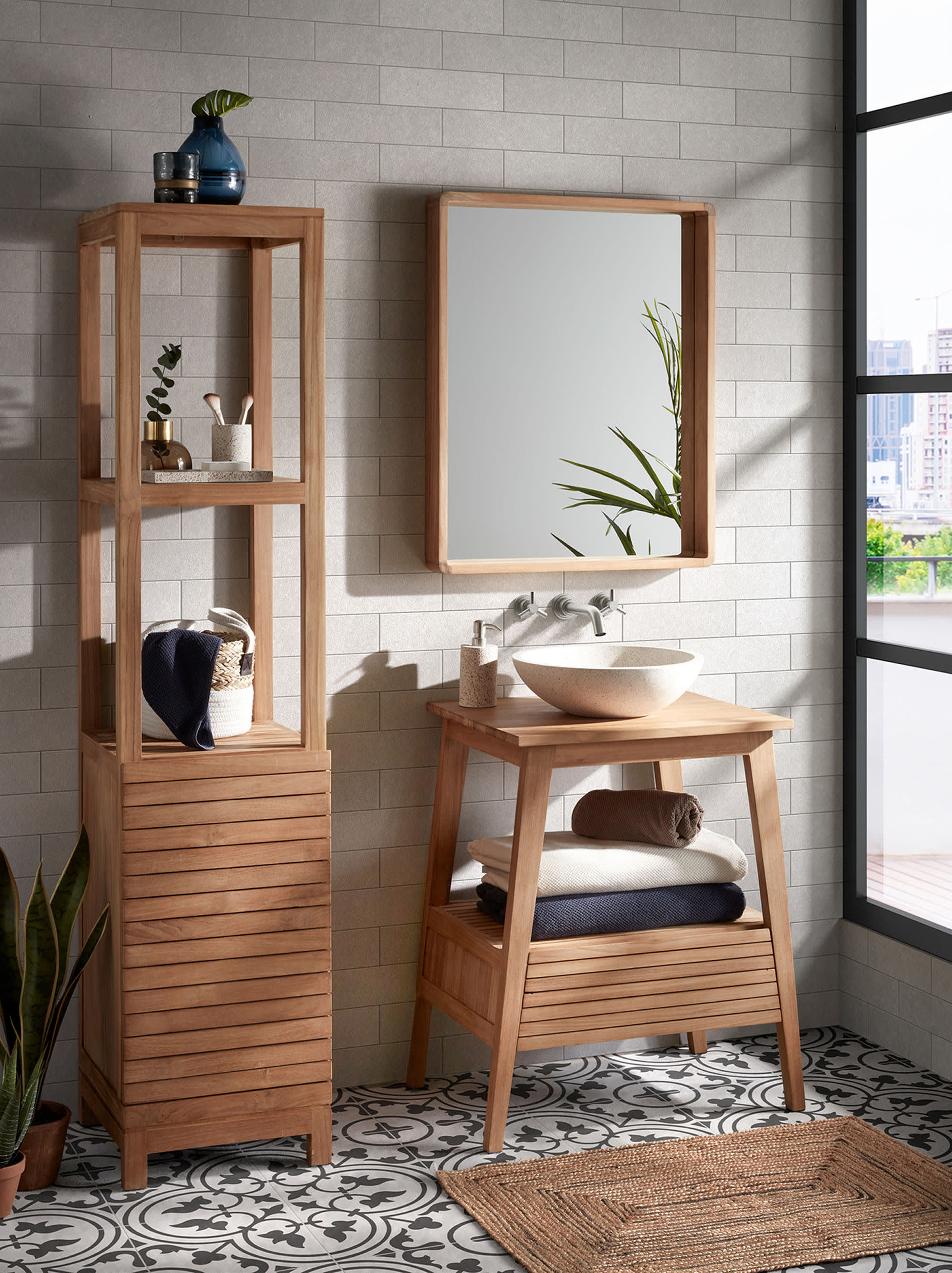 Bathroom furniture Kuveni 70 x 80 cm - Image 3