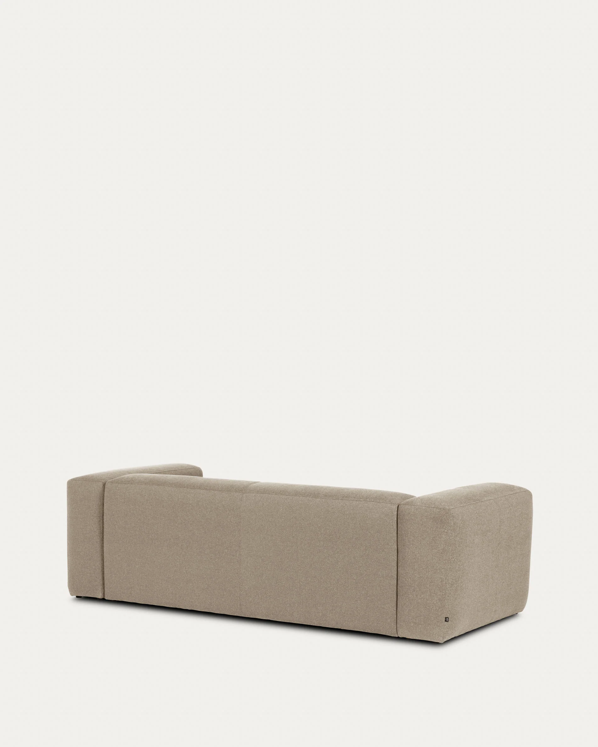 Blok 2-seater sofa beige chenille 210 cm - Image 6