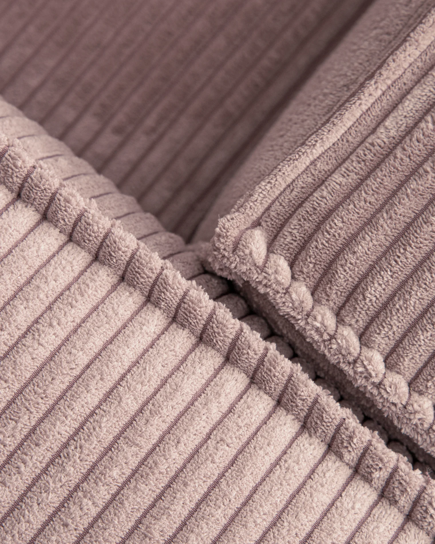 Blok 2-seater sofa in pink thick corduroy 210cm FSC Mix Credit - Image 8
