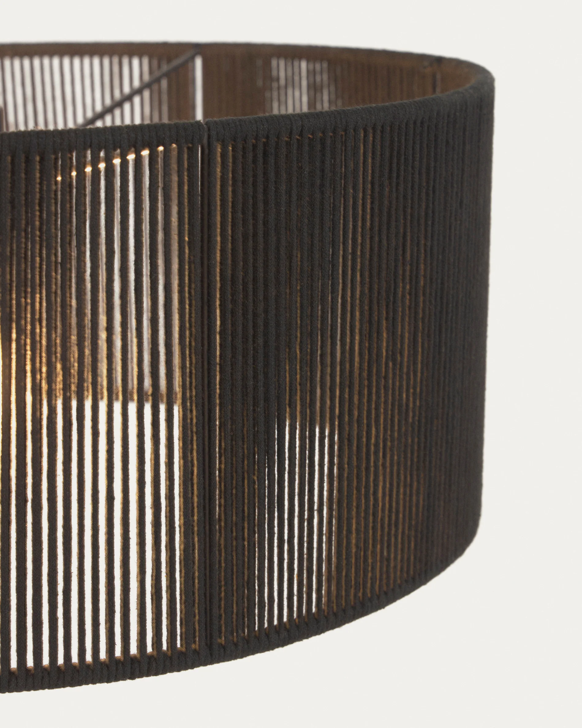 Cantia cotton ceiling light shade with black finish Ø 47 cm - Image 5
