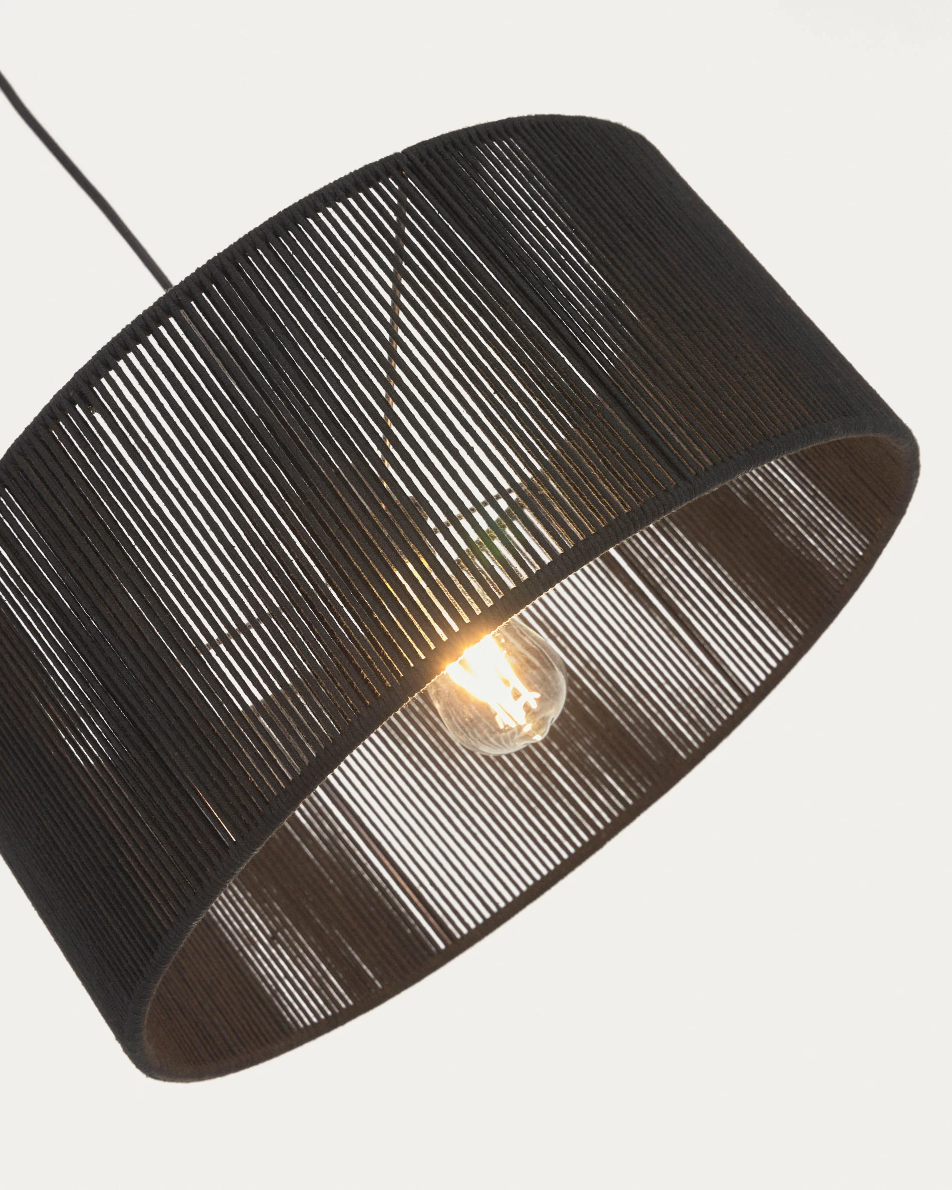 Cantia cotton ceiling light shade with black finish Ø 47 cm - Image 6