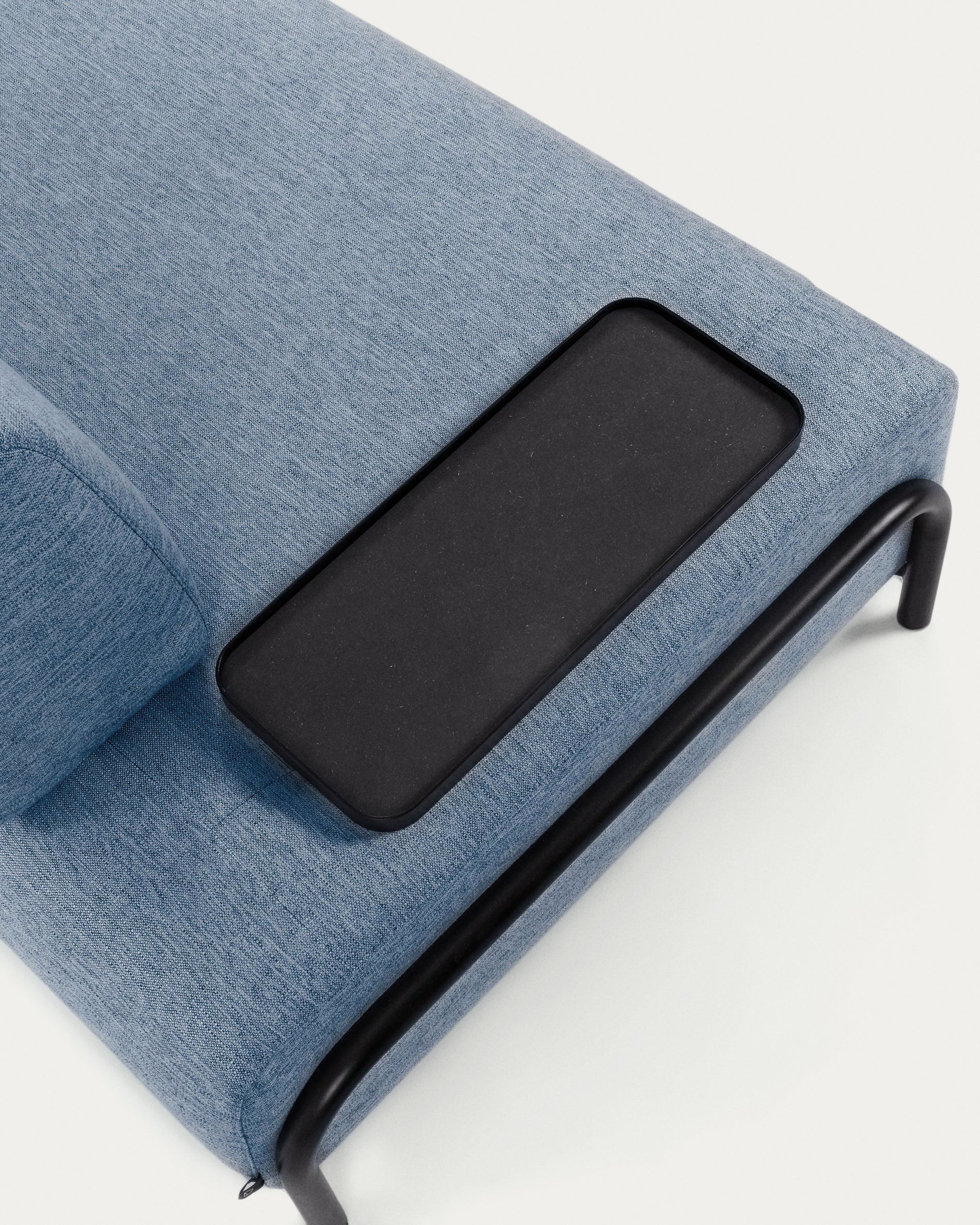 Compo 3-seater sofa in blue with small tray 232 cm - Image 3