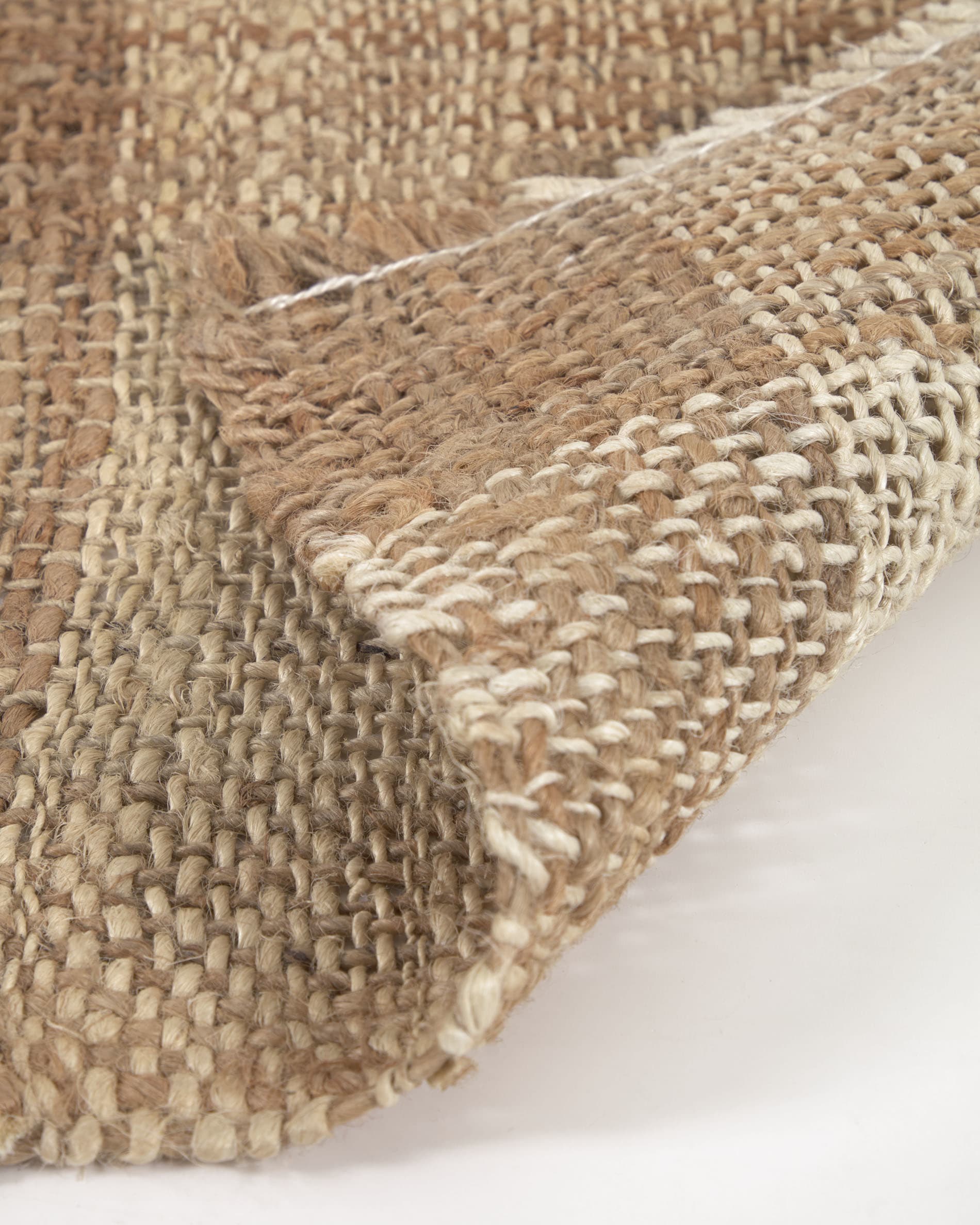 Daila jute rug with natural and beige stripes 160 x 230 cm - Image 5