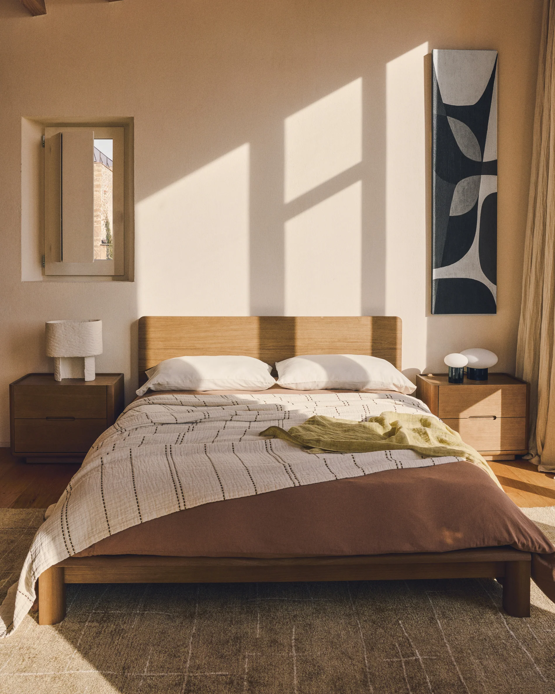 Eloda mustard wool and viscose rug 200 x 300cm - Image 6