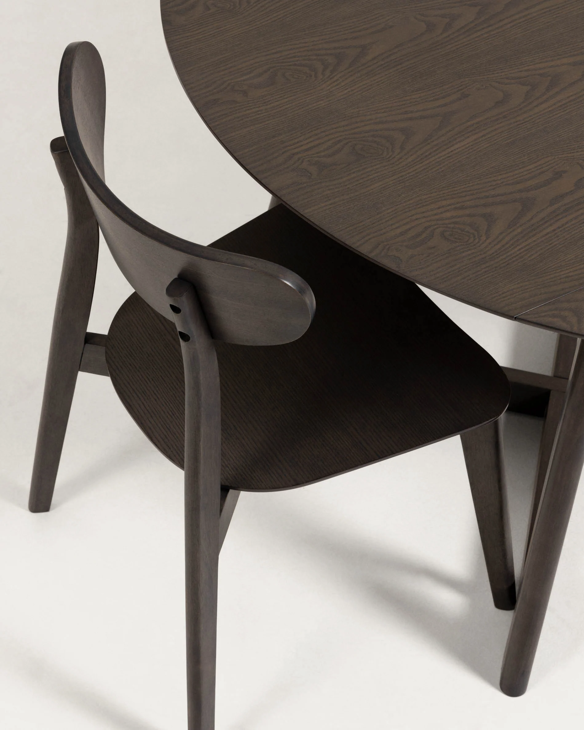 Extendable Maryse 70 (120) x 75 cm table in an ash finish - Image 4