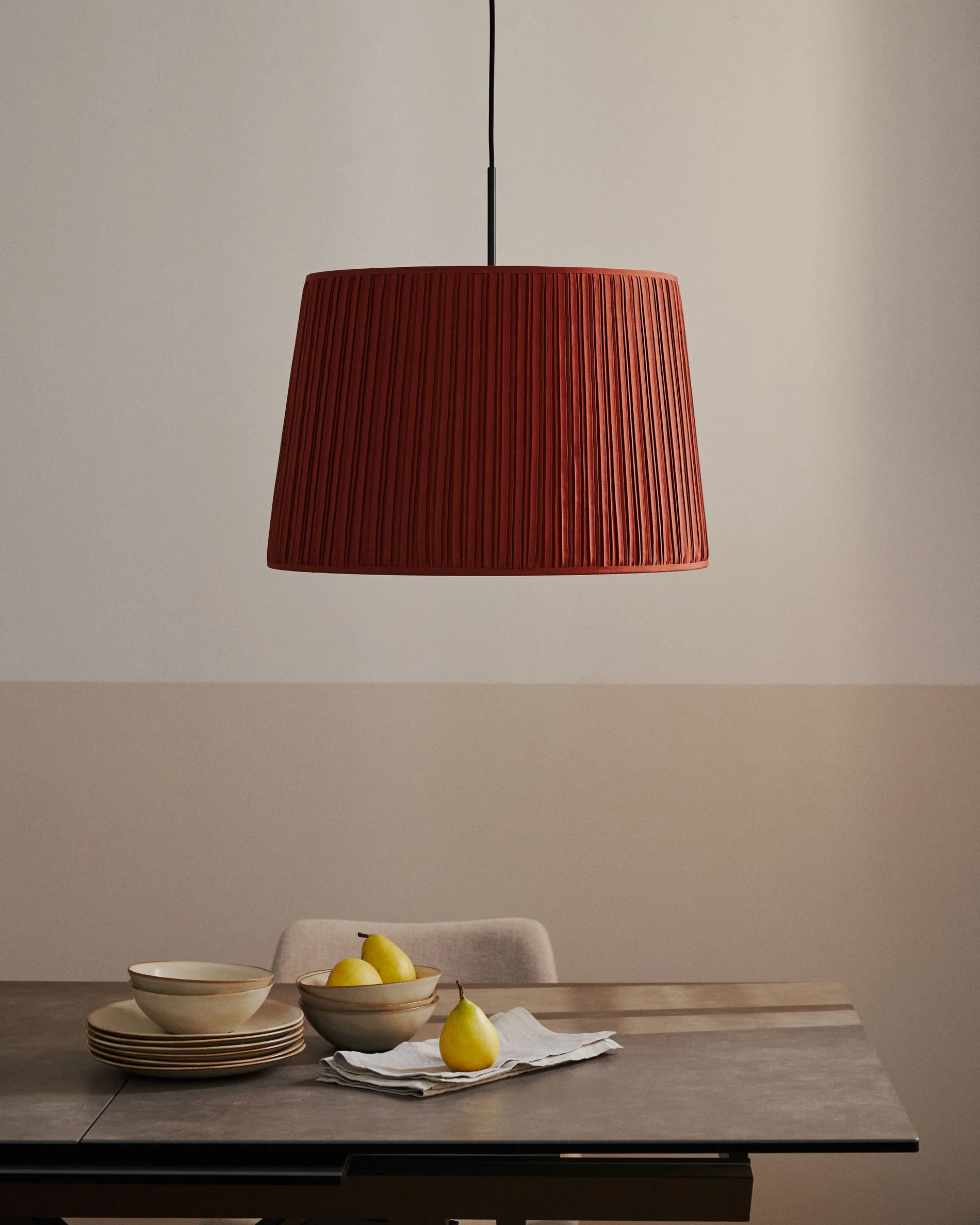 Guash ceiling lamp shade in terracotta, Ø 40 cm - Image 2