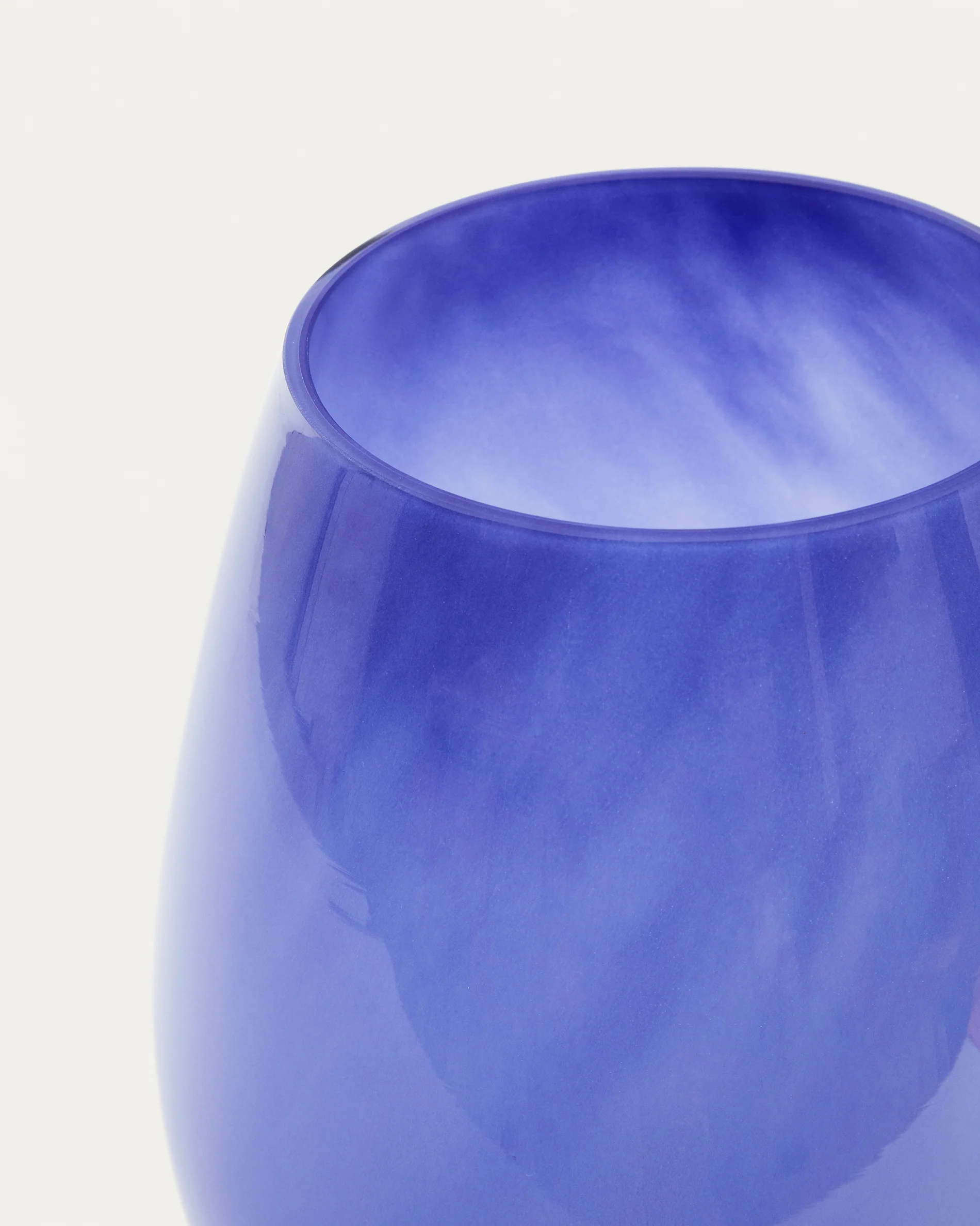 Kelse blue glass vase, 26 cm - Image 5
