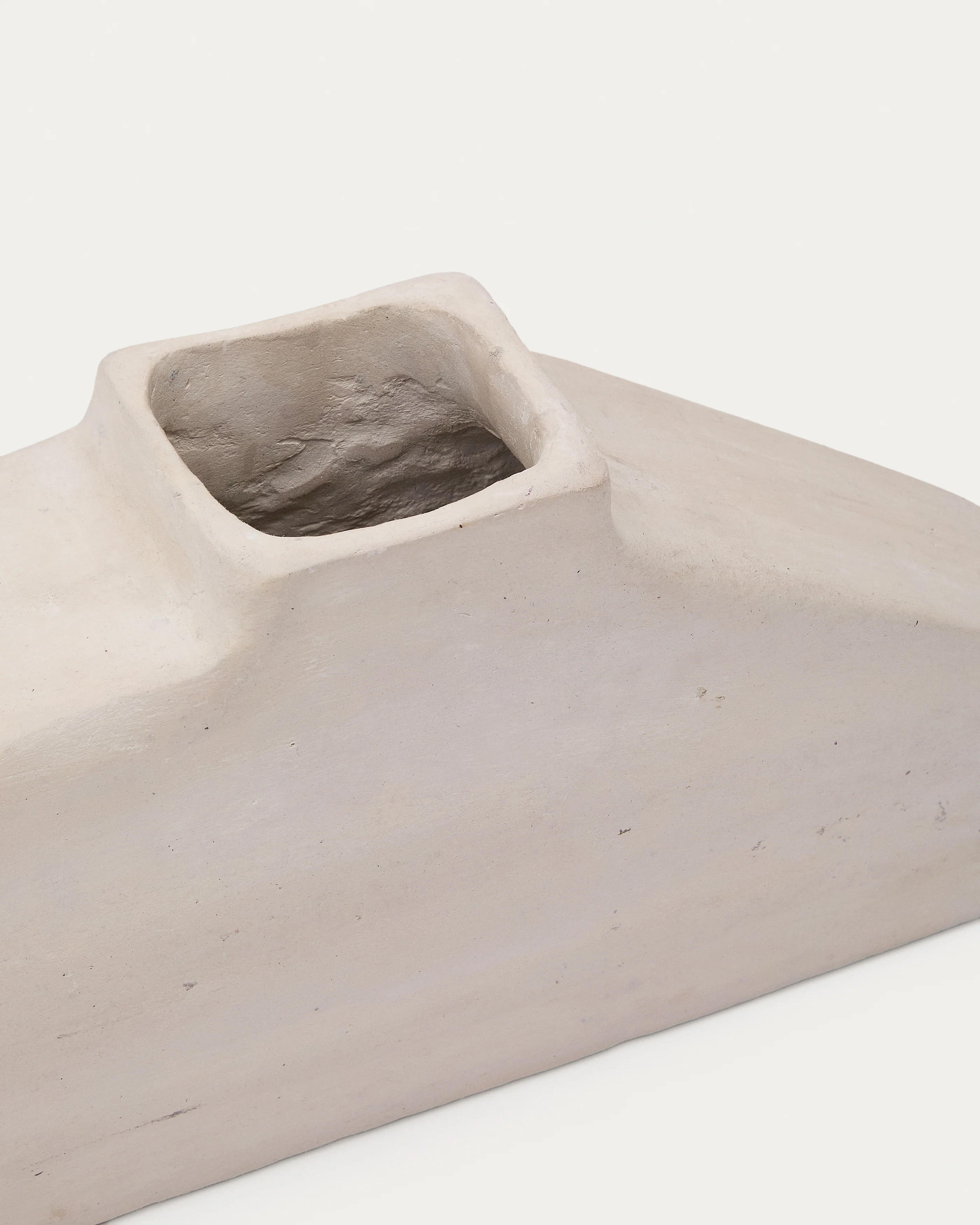 Lahara grey papier-mâché vase 16cm - Image 3