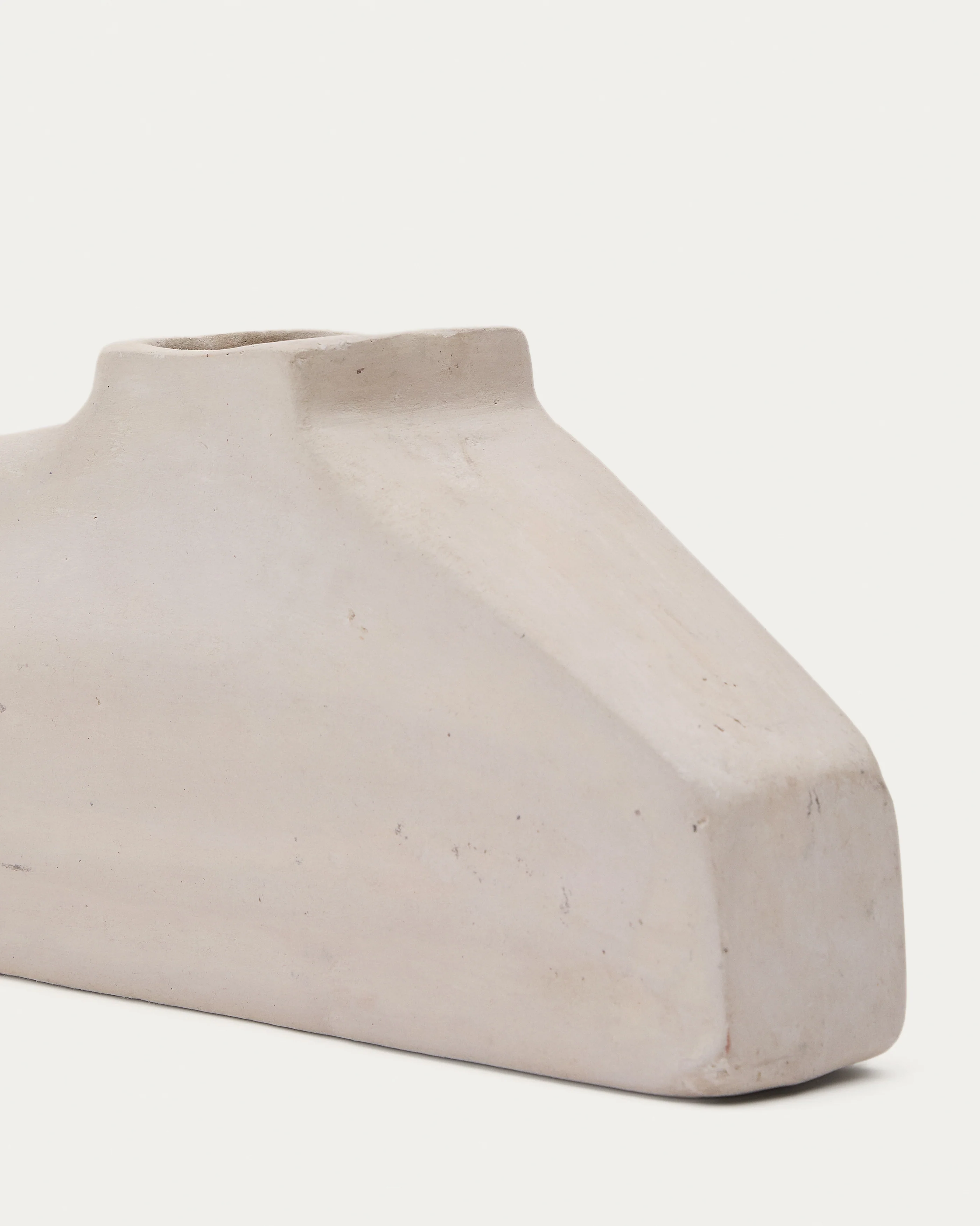 Lahara grey papier-mâché vase 16cm - Image 5