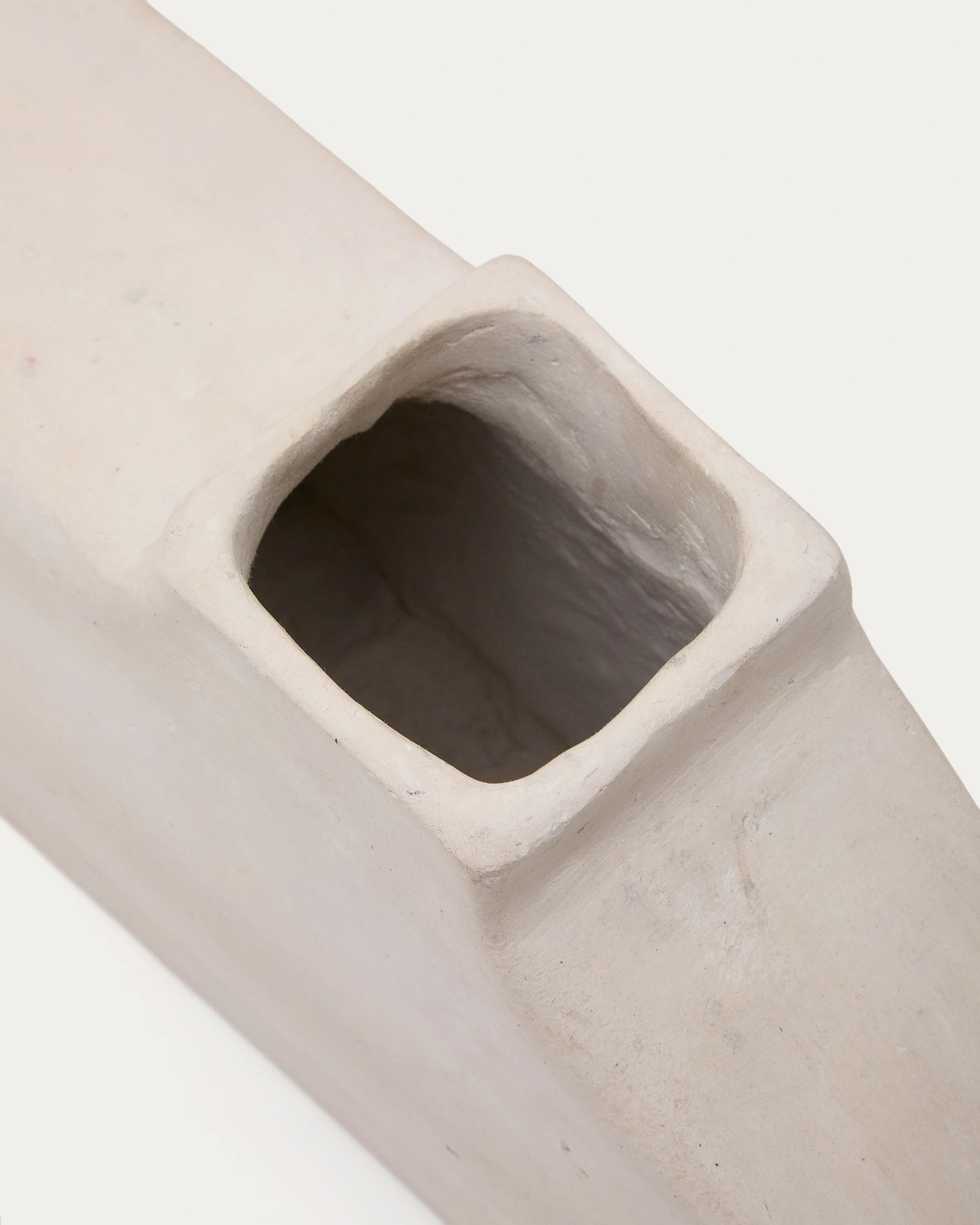 Lahara grey papier-mâché vase 16cm - Image 7