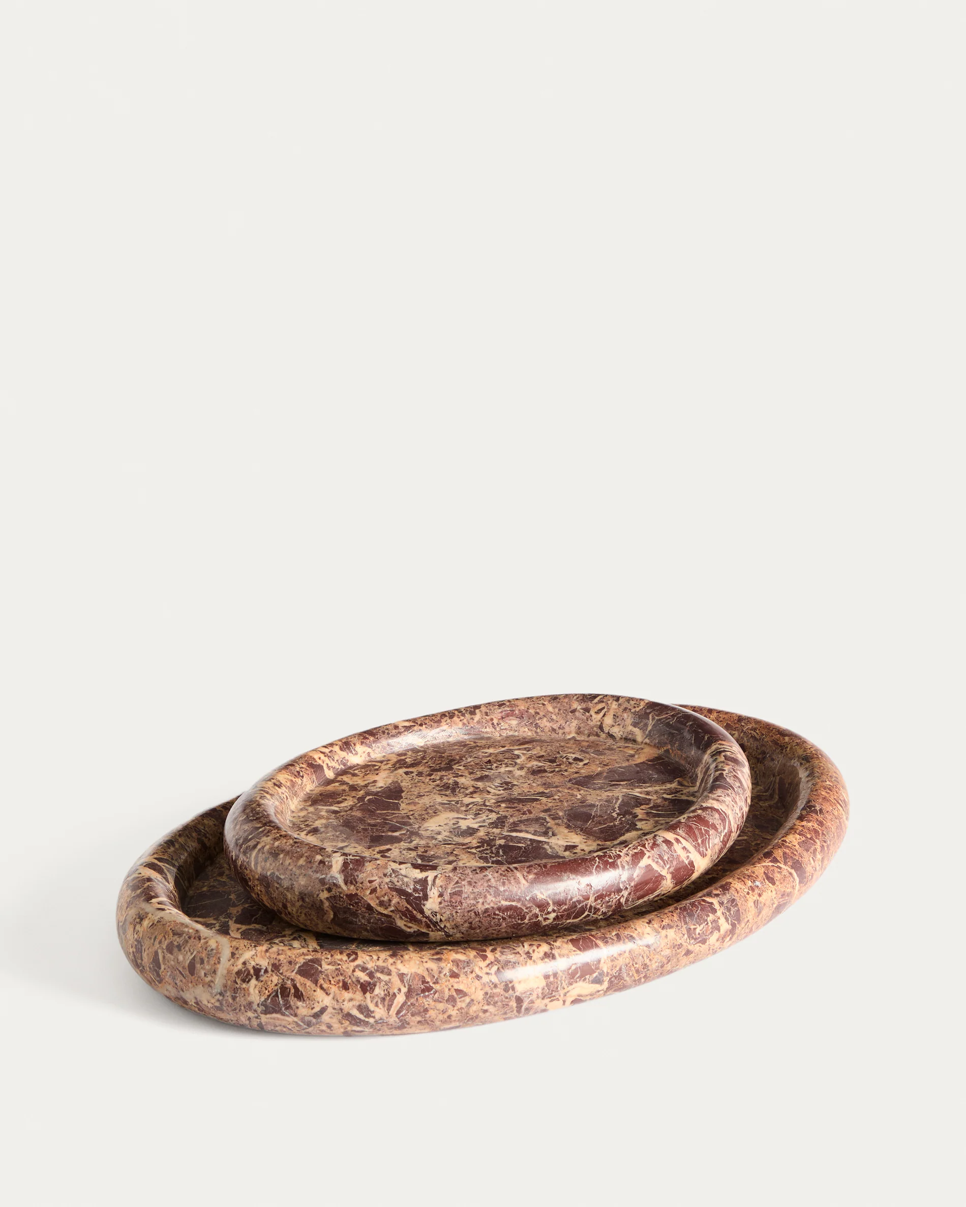 Lenorel tray in maroon marble 43 x 28 cm - Image 5