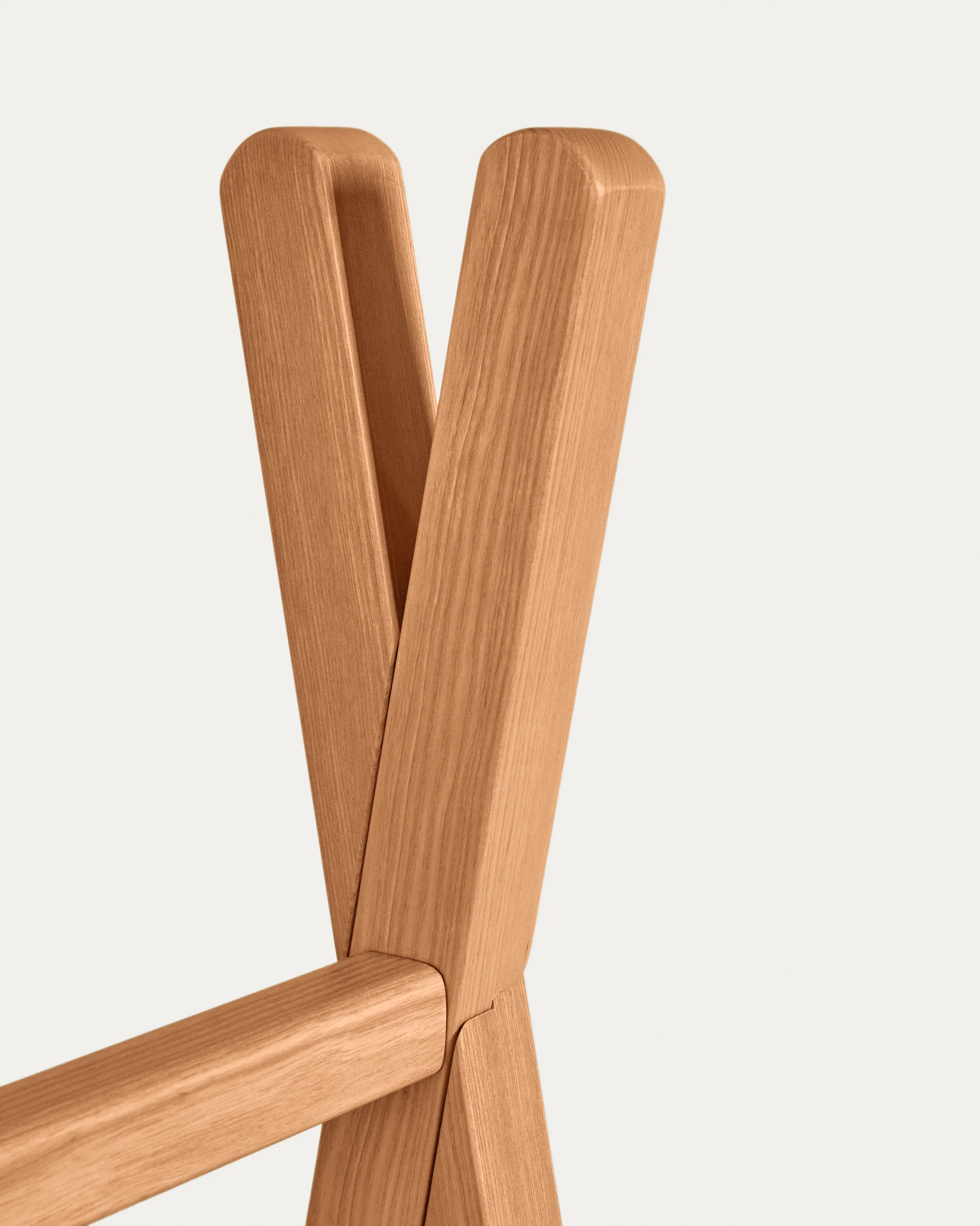 Maralis teepee clothes rail in solid ash wood, 148 x 50 cm - Image 4