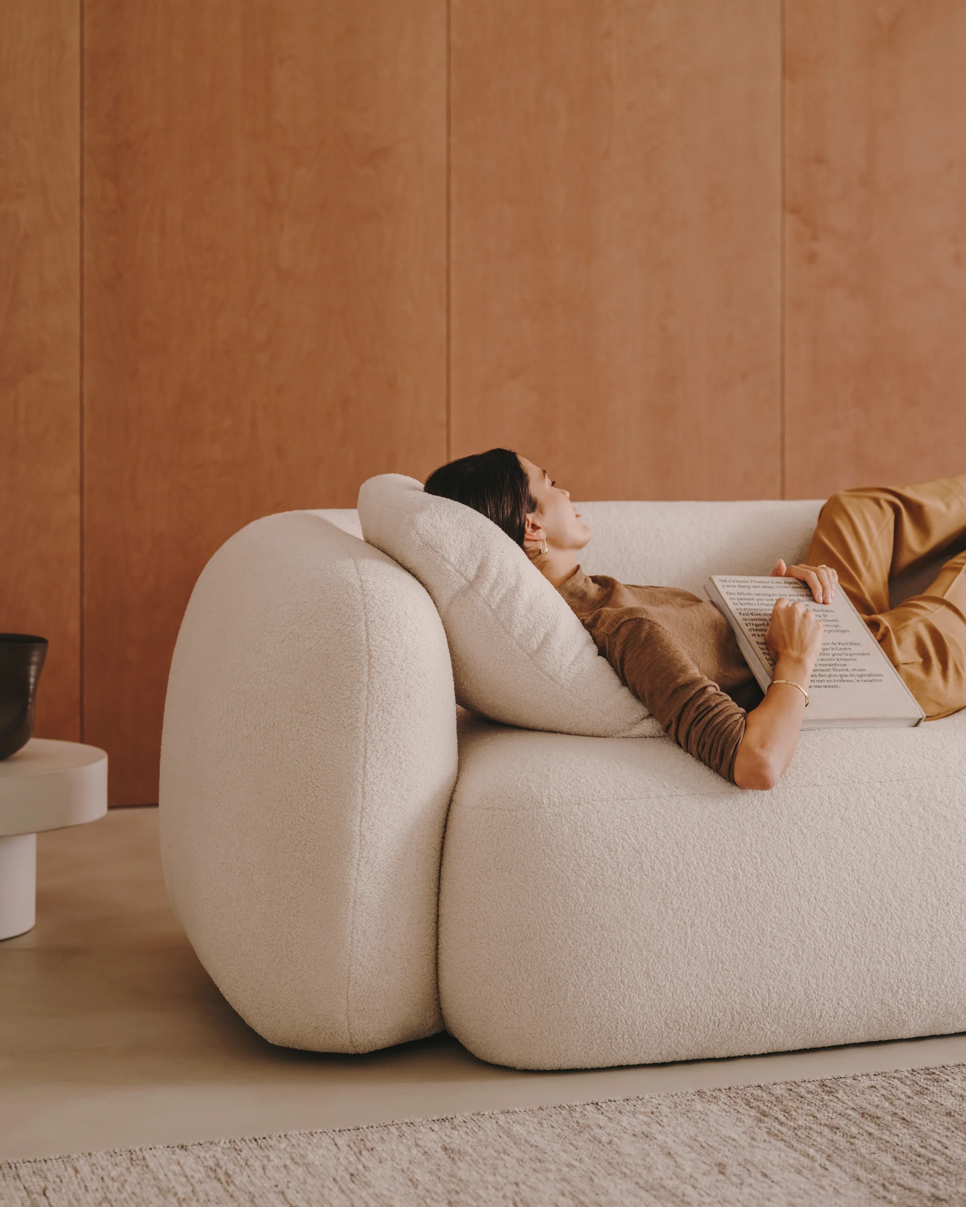 Martina ecru bouclé 3-seater sofa 246cm FSC Mix Credit - Image 7