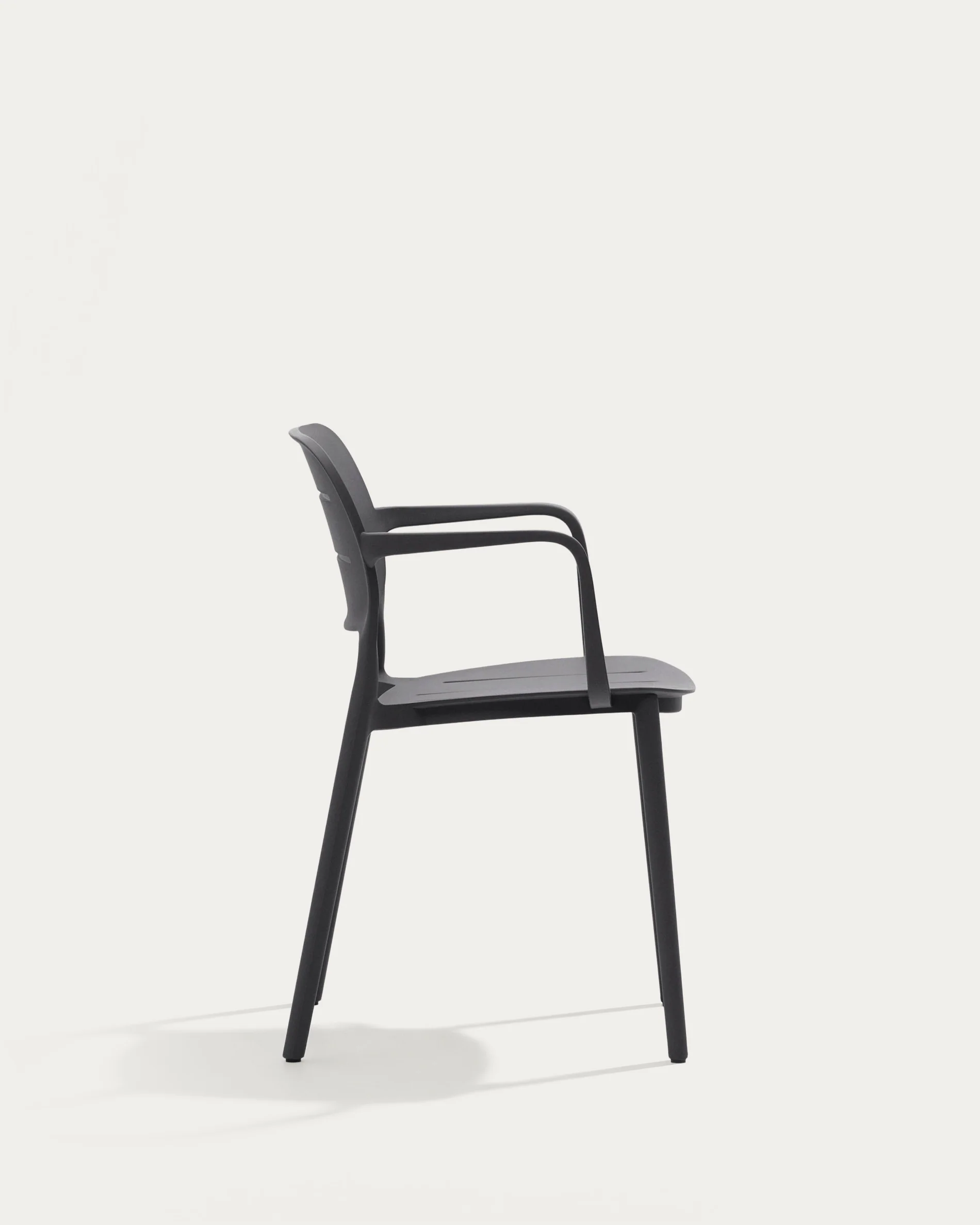 Morella stackable outdoor chair in grey - Image 6
