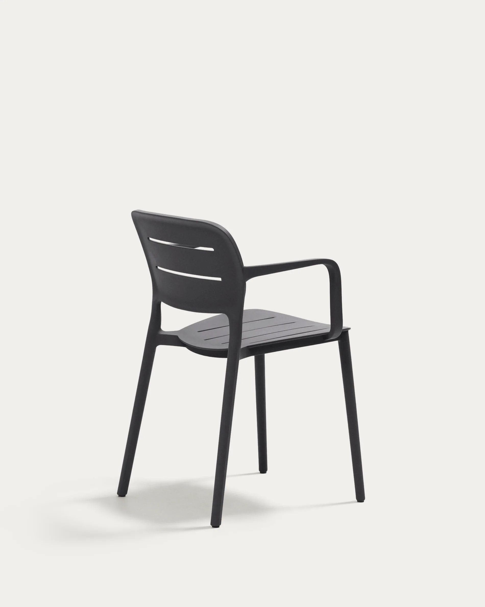 Morella stackable outdoor chair in grey - Image 7