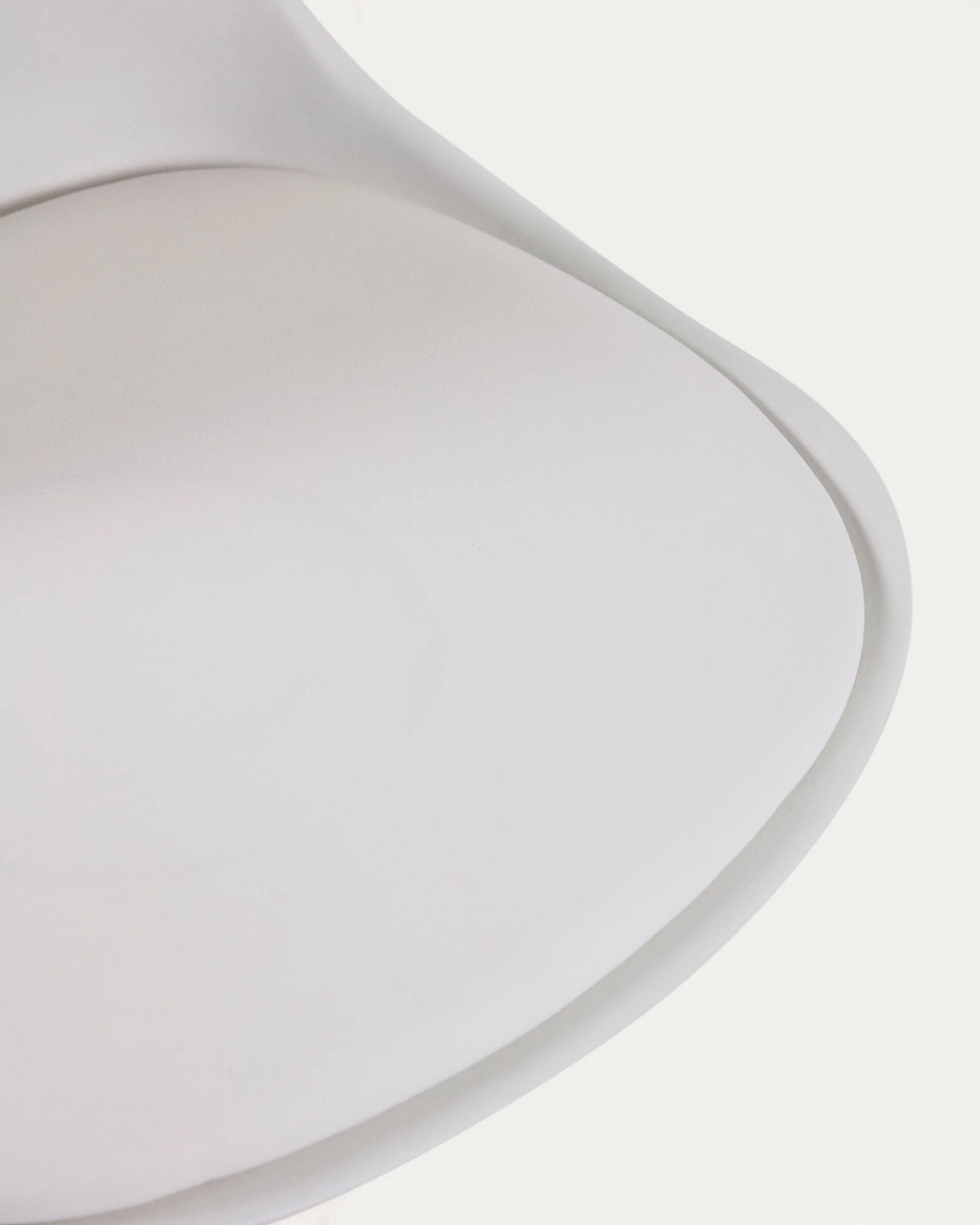 Orlando-T barstool white polyurethane and matt white steel 60-82 cm - Image 3