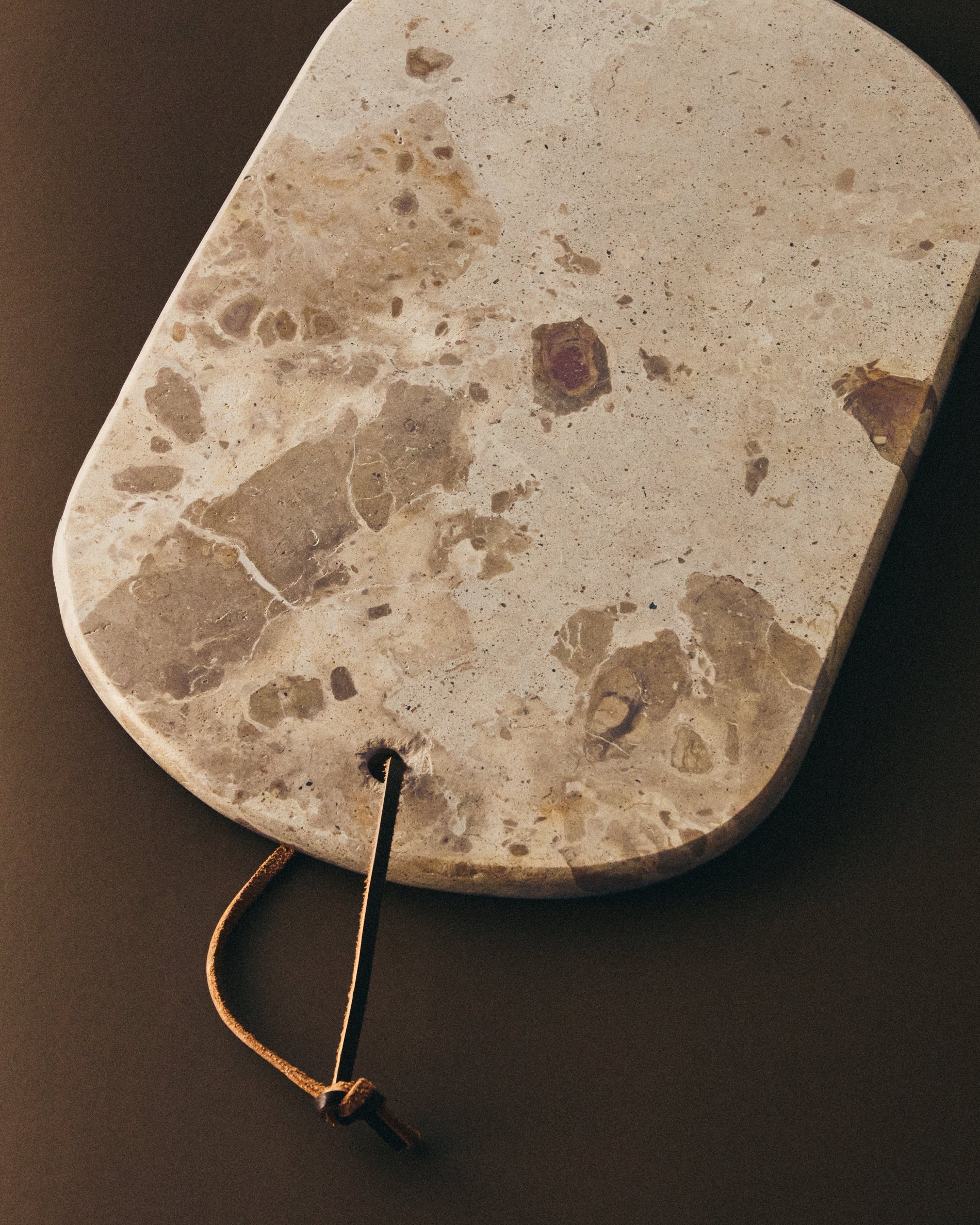 Orlina tray in beige marble 35 x 23 cm - Image 2