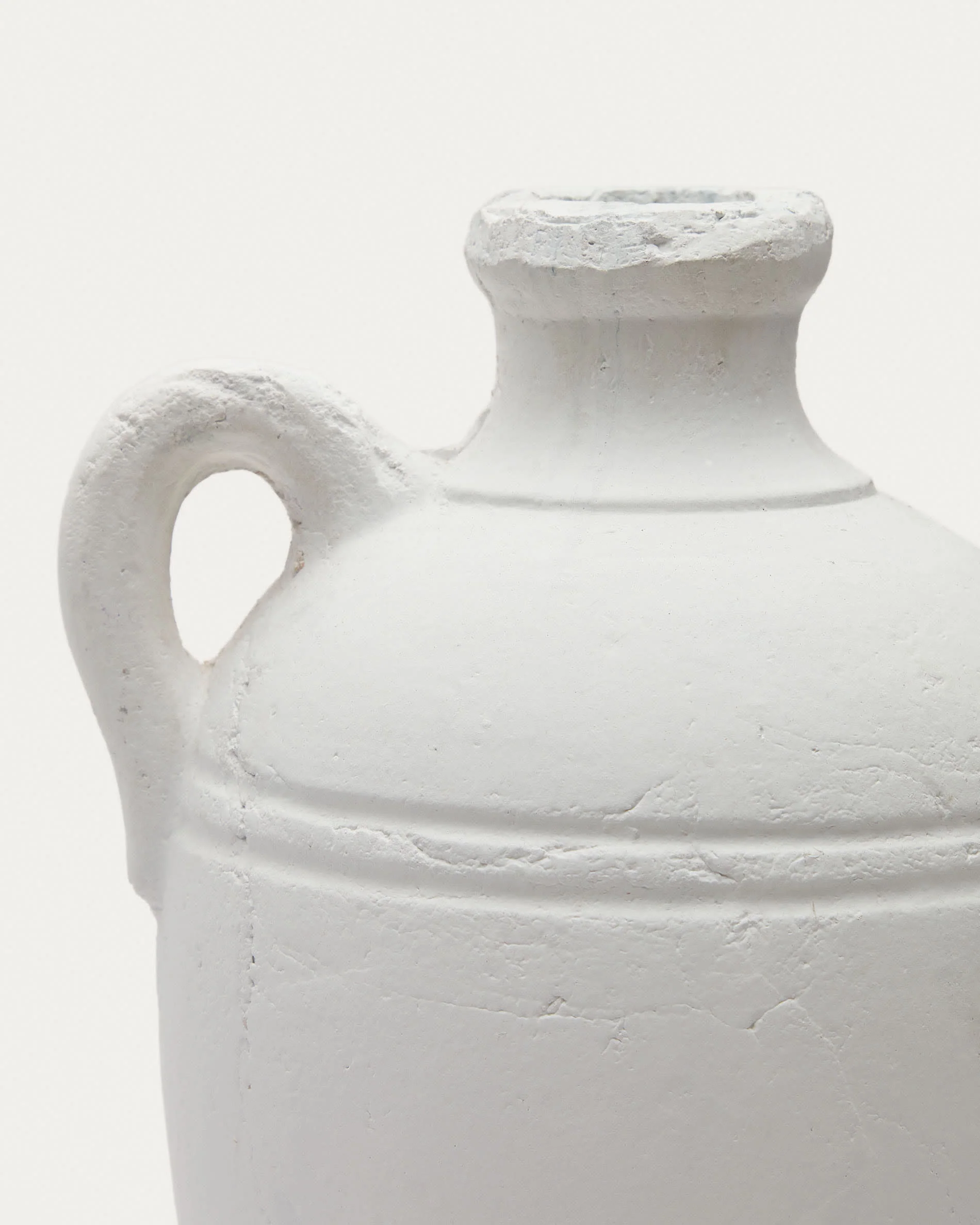 Palafrugell terracotta vase in white, 36.5 cm - Image 5