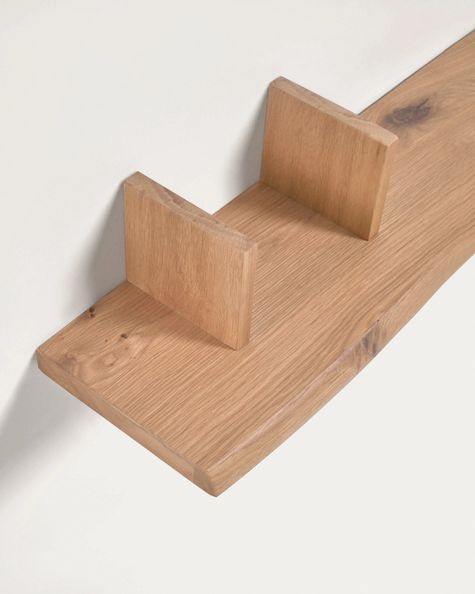 Rasha shelf in with oak veneer with natural finish 100 x 15 cm - Image 3