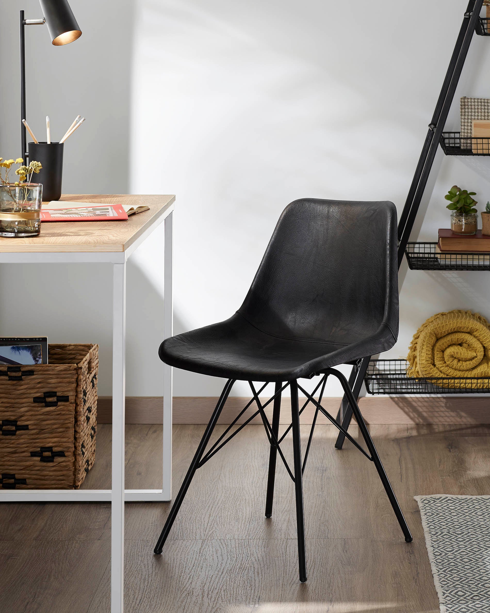 Rectangular white Talbot desk 120 x 60 cm - Image 7