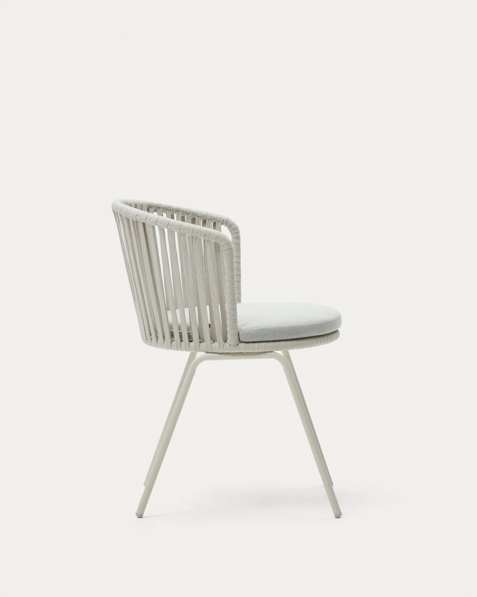 Saconca outdoor chair with cord and grey galvanised steel - Image 5
