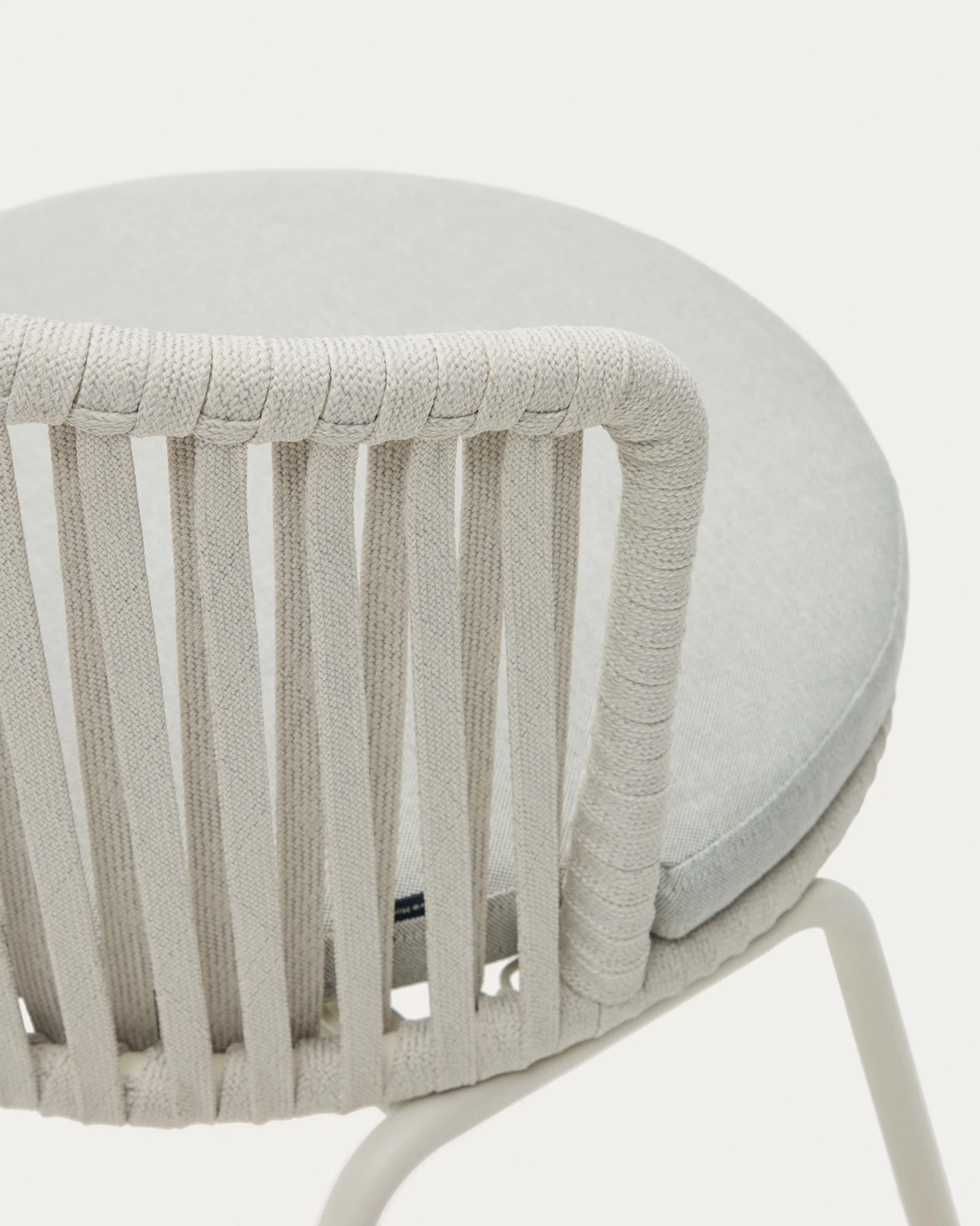 Saconca outdoor chair with cord and grey galvanised steel - Image 6
