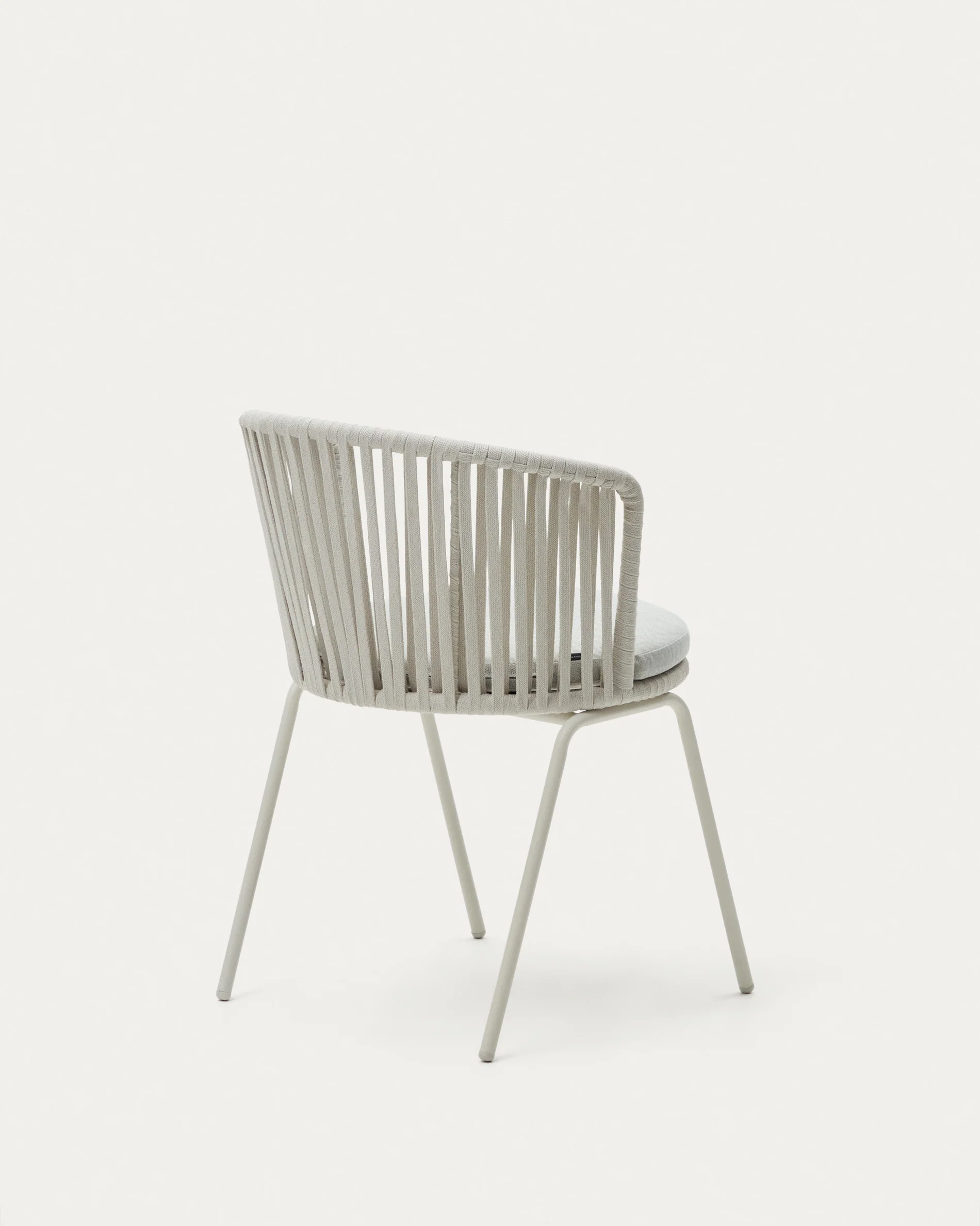 Saconca outdoor chair with cord and grey galvanised steel - Image 7