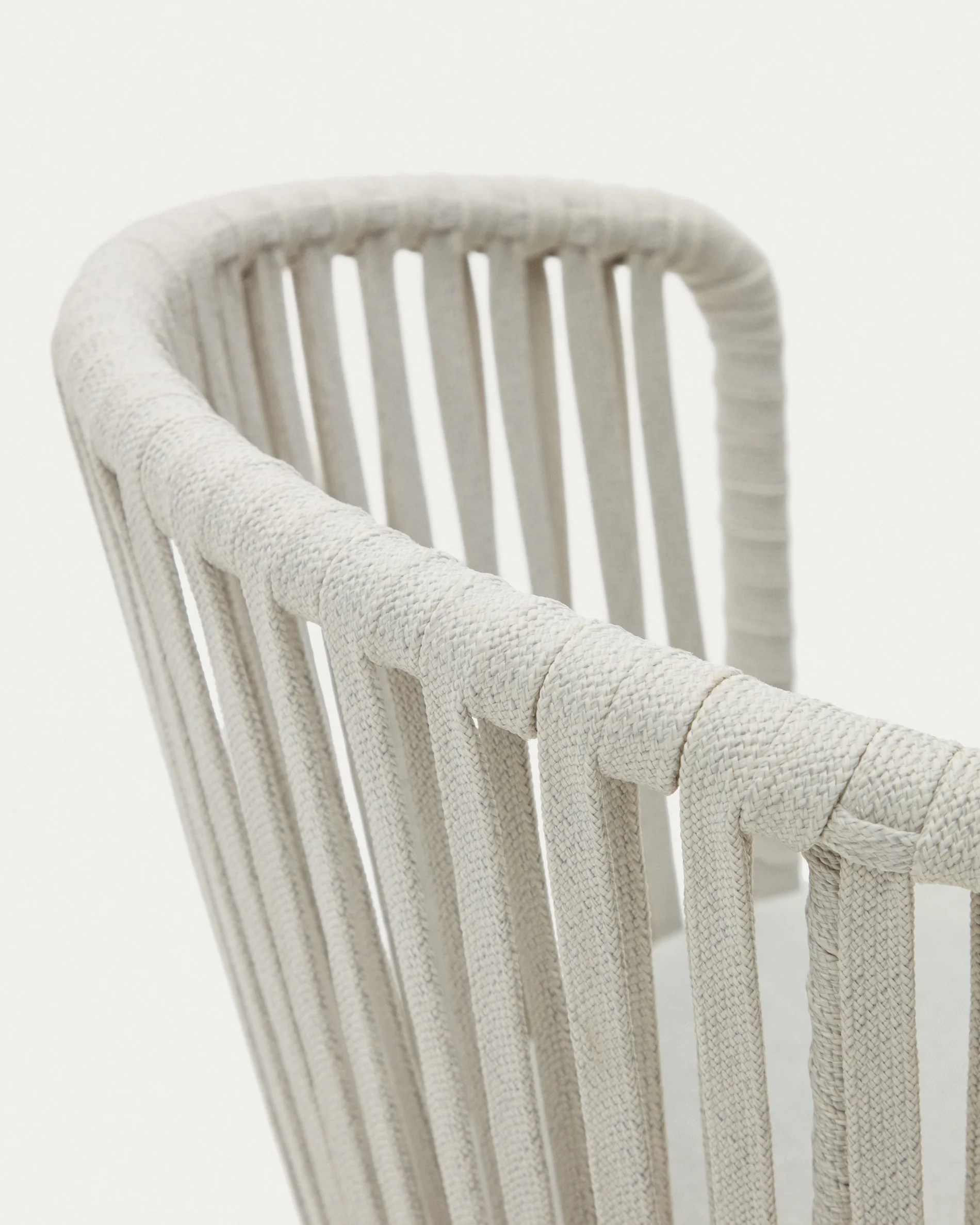 Saconca outdoor chair with cord and grey galvanised steel - Image 8