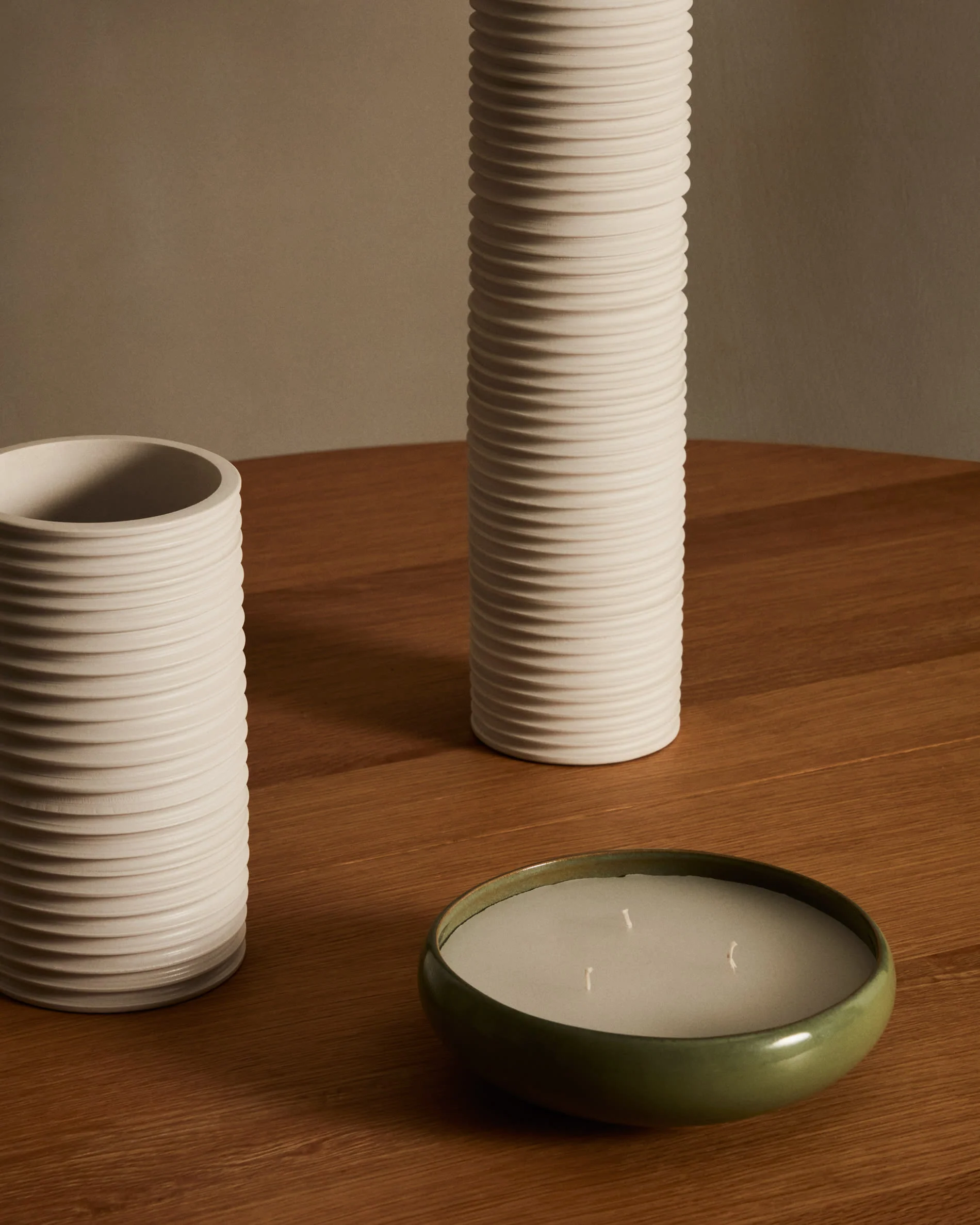 Sapira Ceramic Candle in Green Ø 21 cm - Image 2
