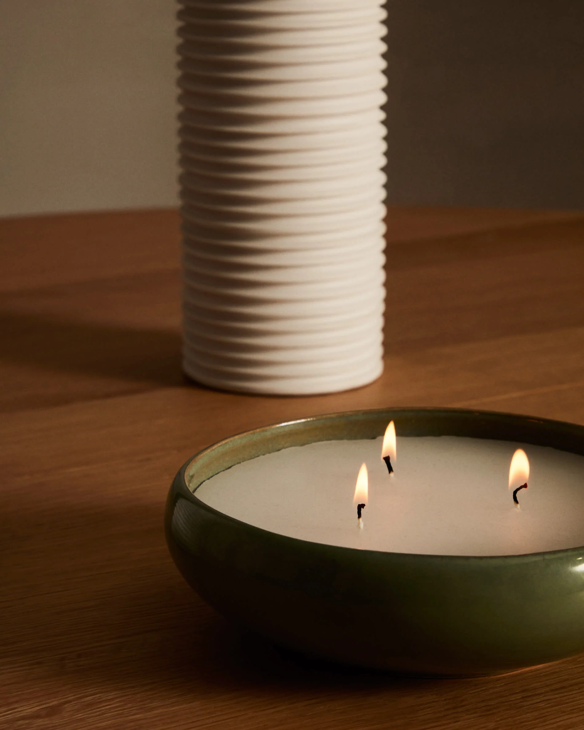 Sapira Ceramic Candle in Green Ø 21 cm - Image 4