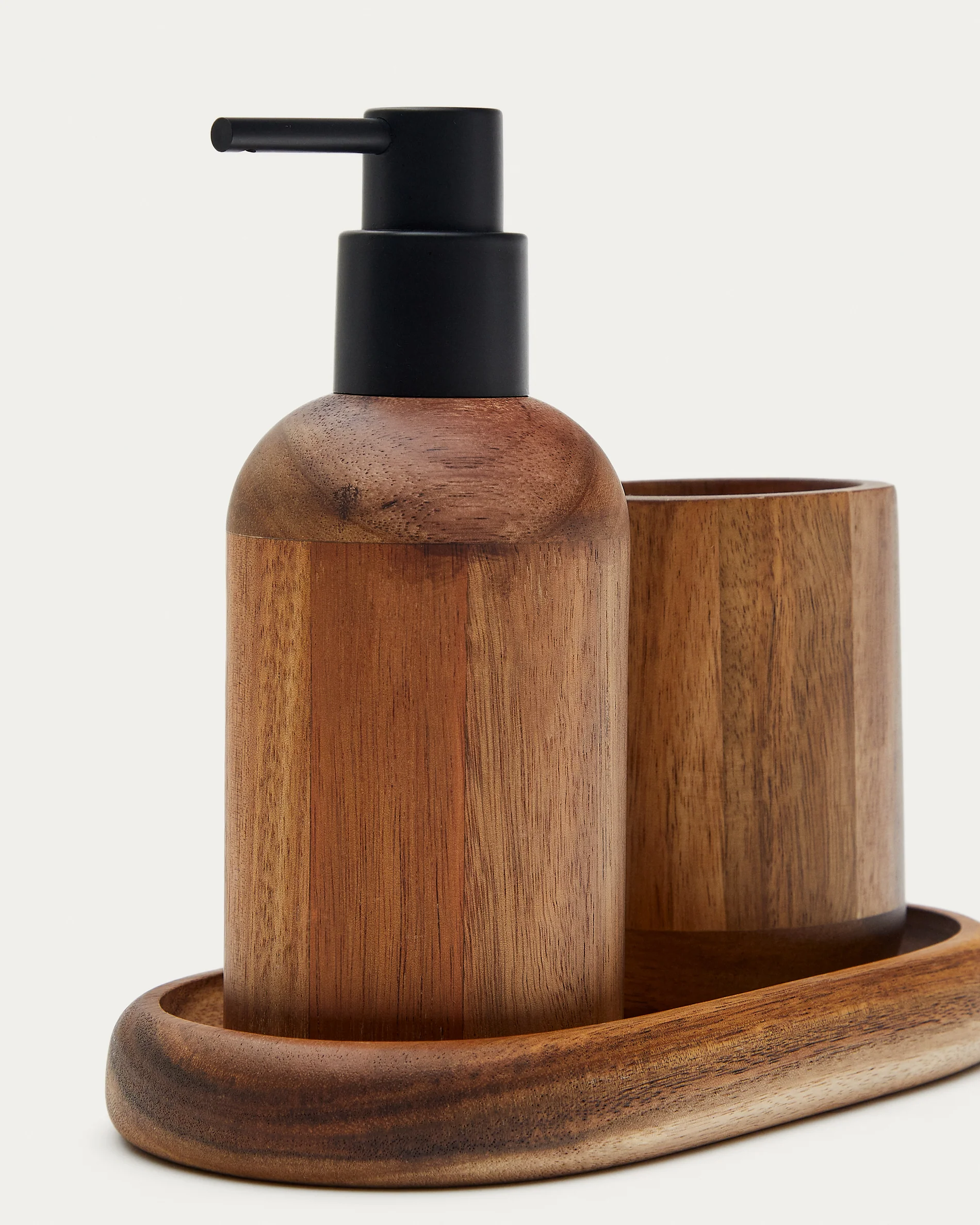 Senda Acacia Wood Soap Dispenser - Image 5