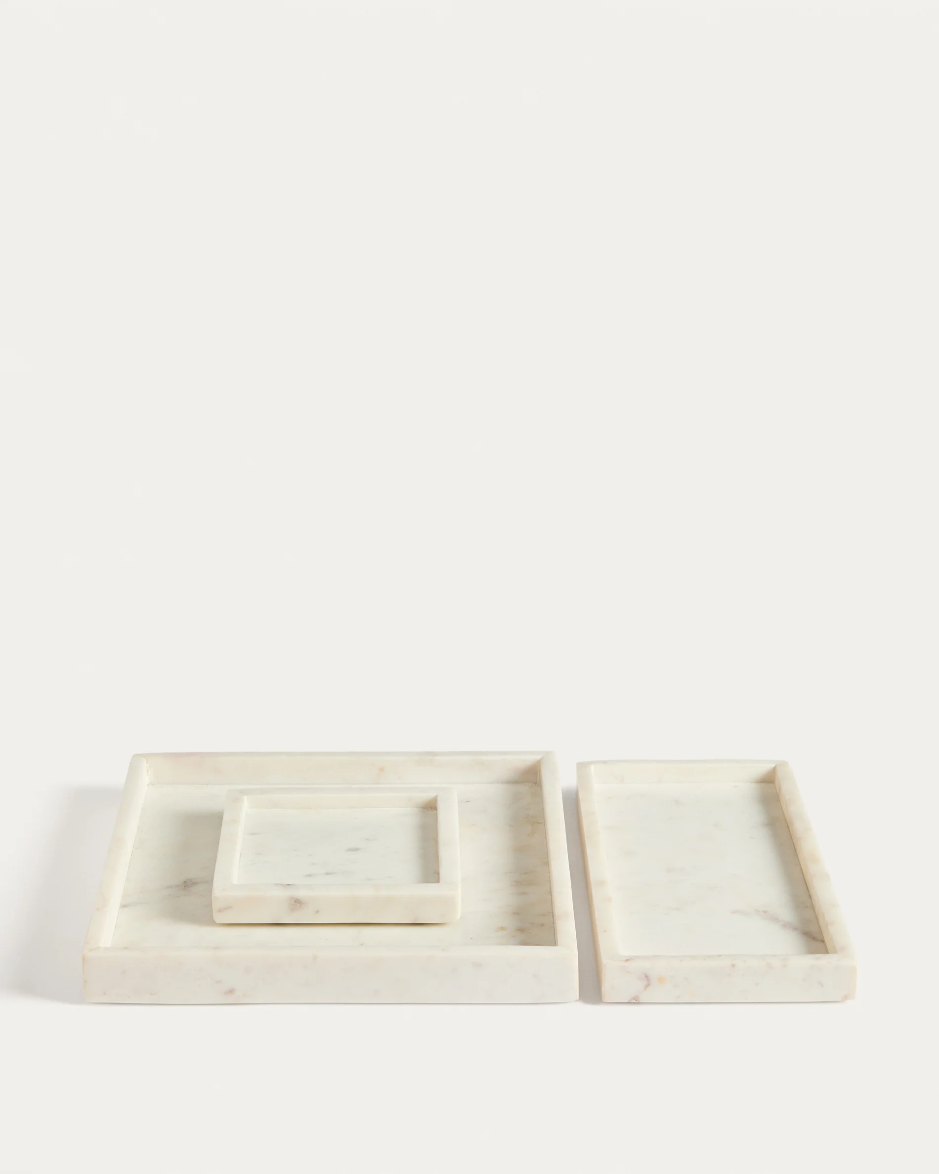 Serela tray in white marble 18 x 18 cm - Image 6