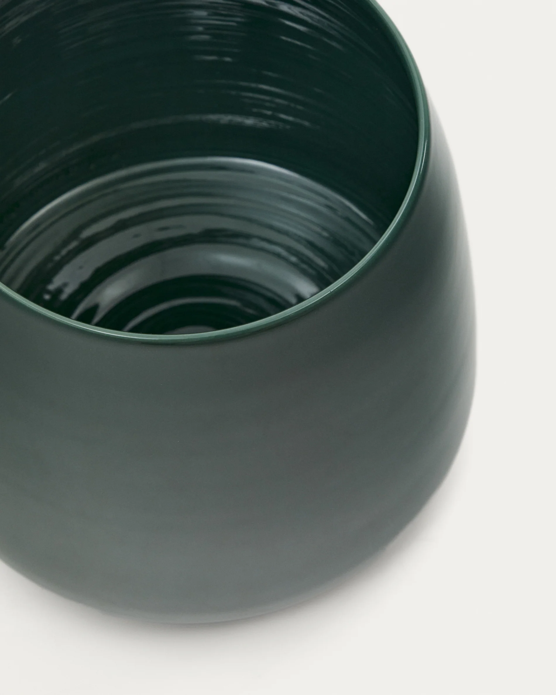 Sibla green ceramic vase, 16 cm - Image 2