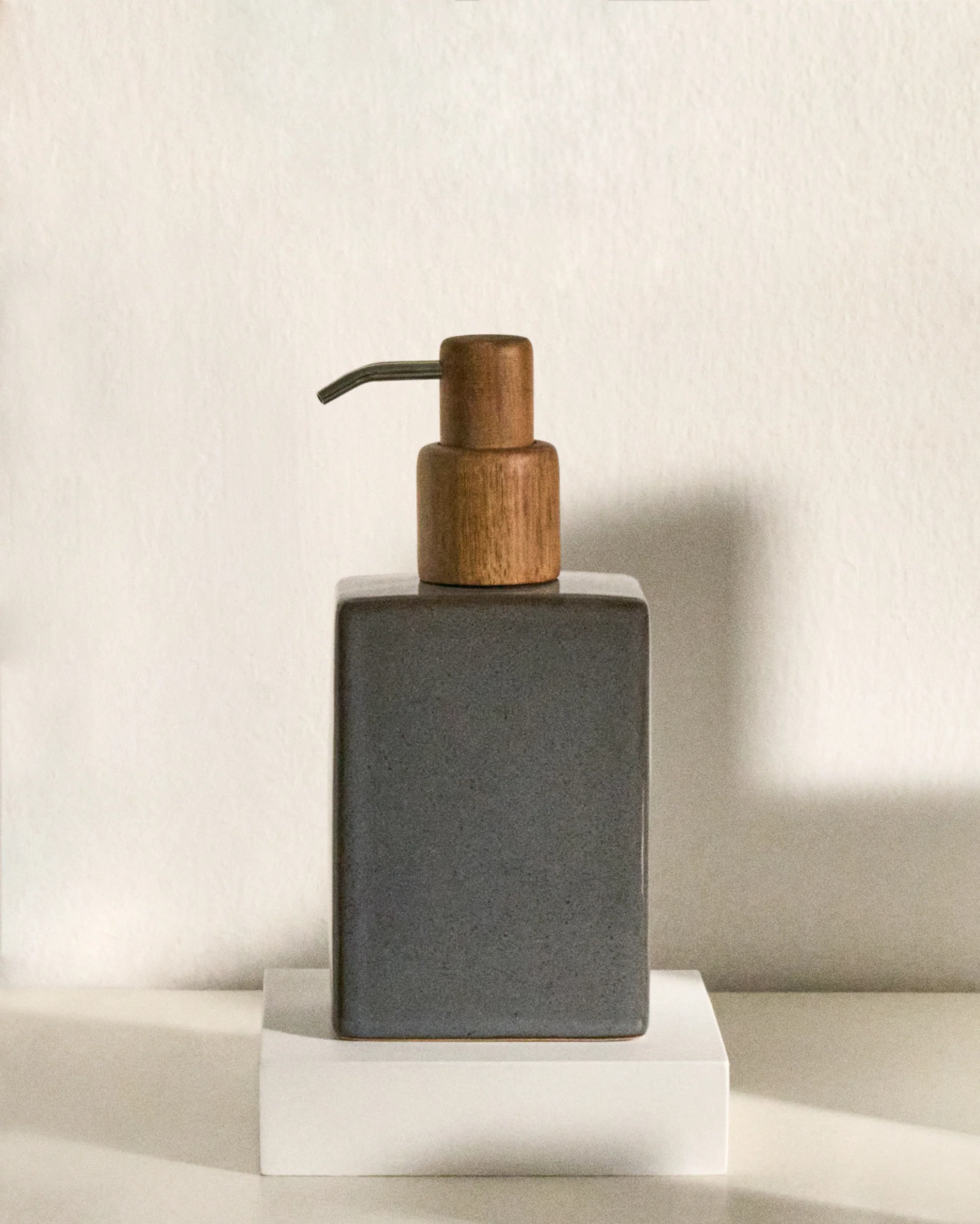 Silvet Gray Stoneware Soap Dispenser - Image 2