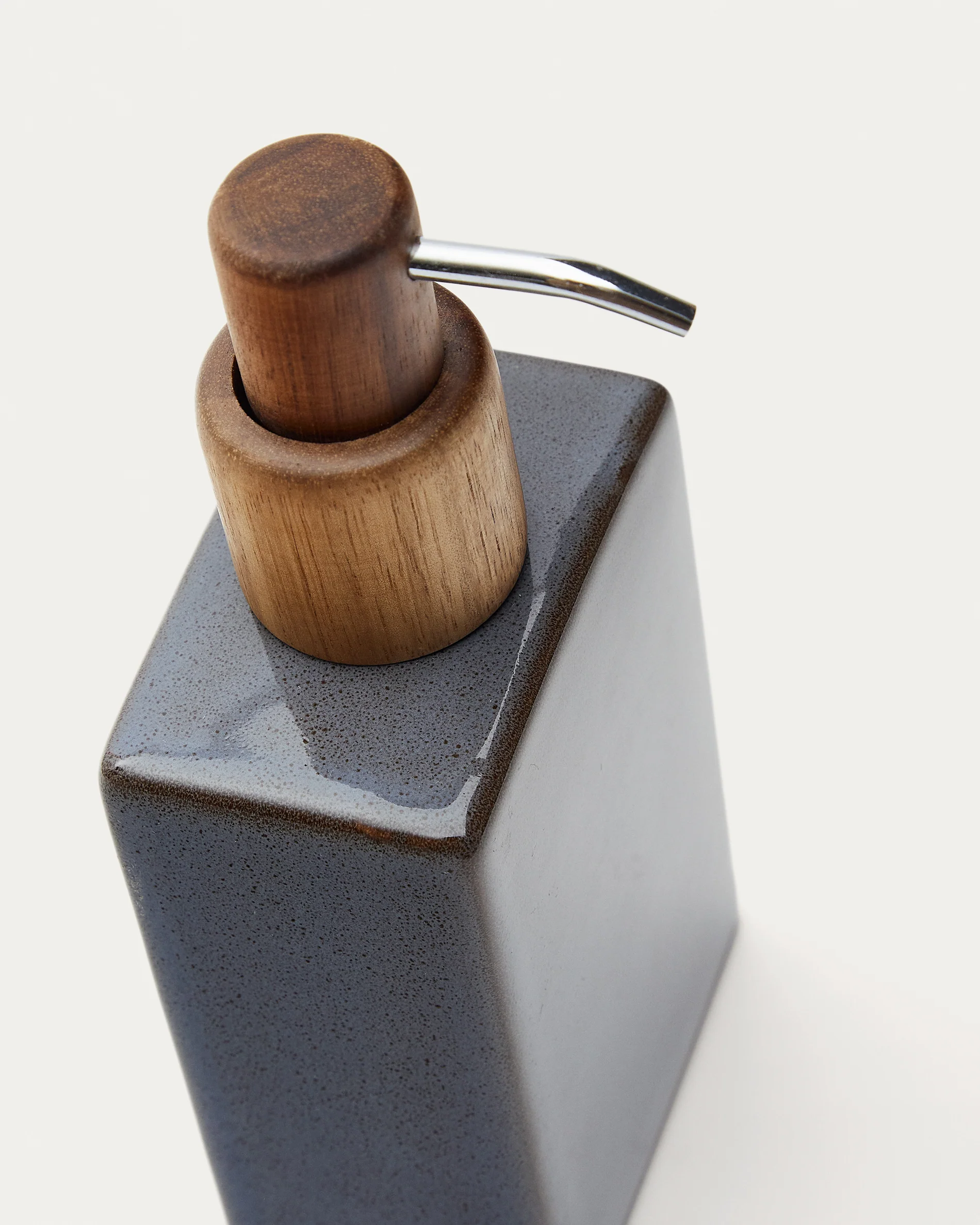 Silvet Gray Stoneware Soap Dispenser - Image 3