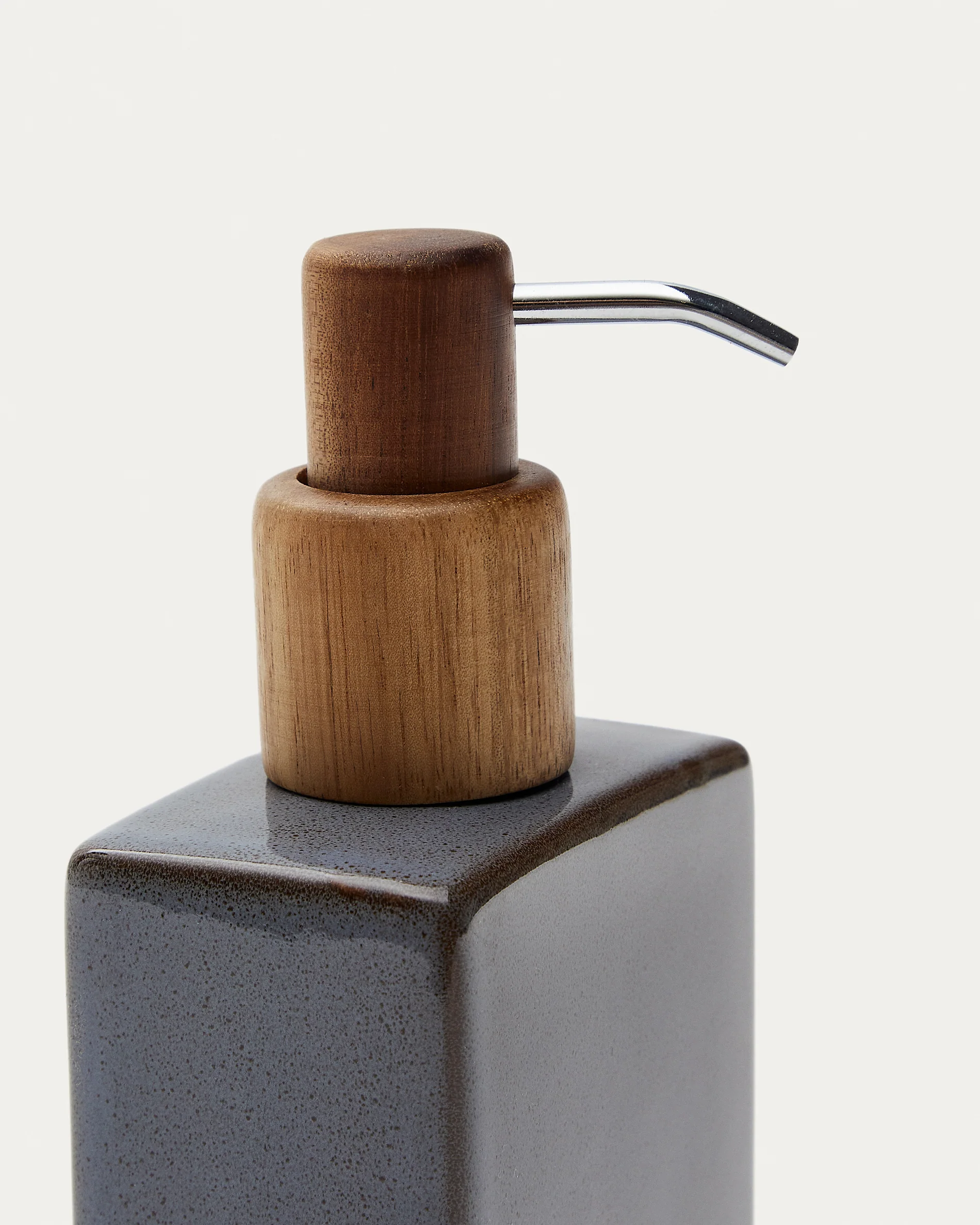 Silvet Gray Stoneware Soap Dispenser - Image 5