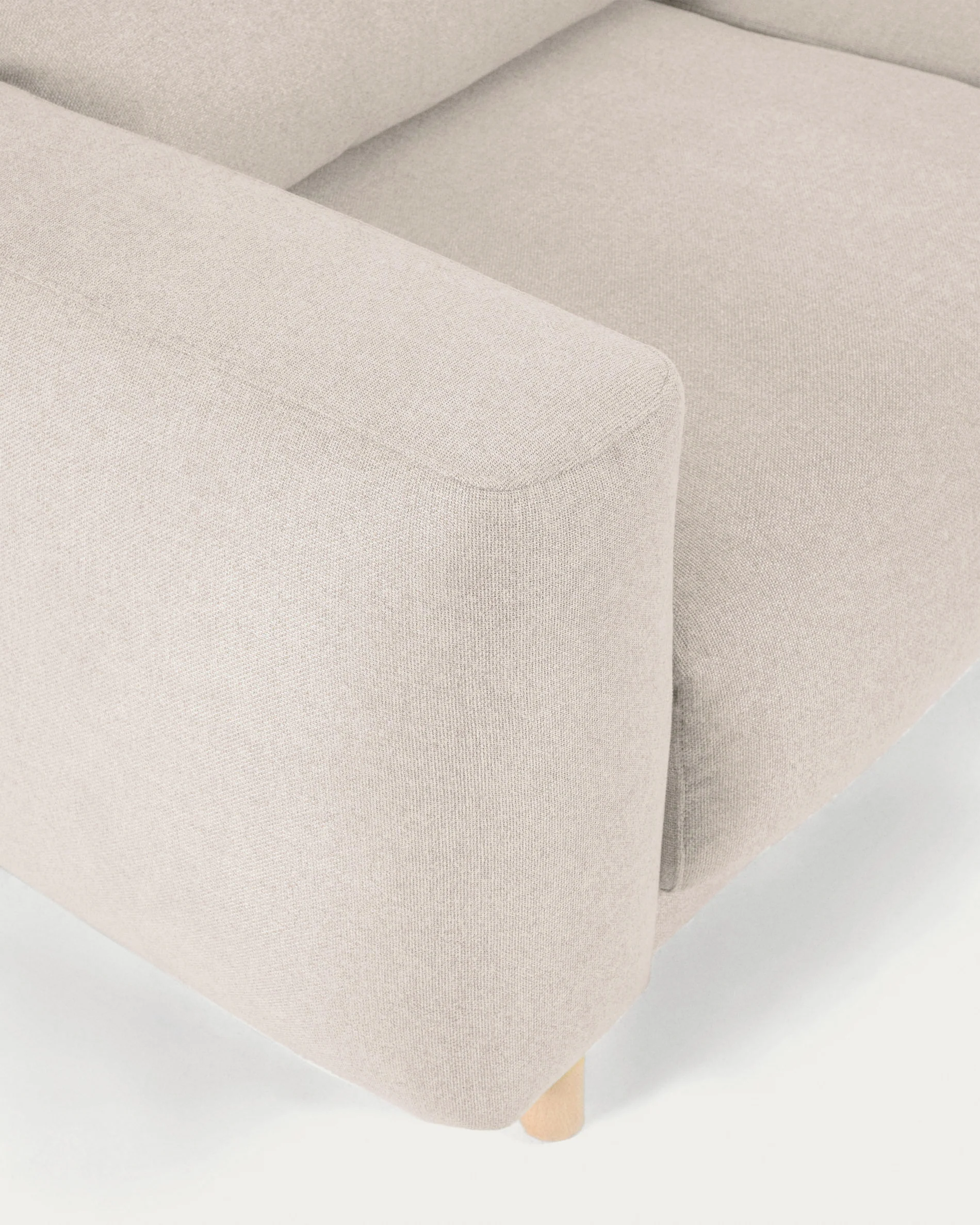 Singa 3 seater sofa with right-hand chaise longue, reclining headrest and extendable seat in white 296 cm - Image 4