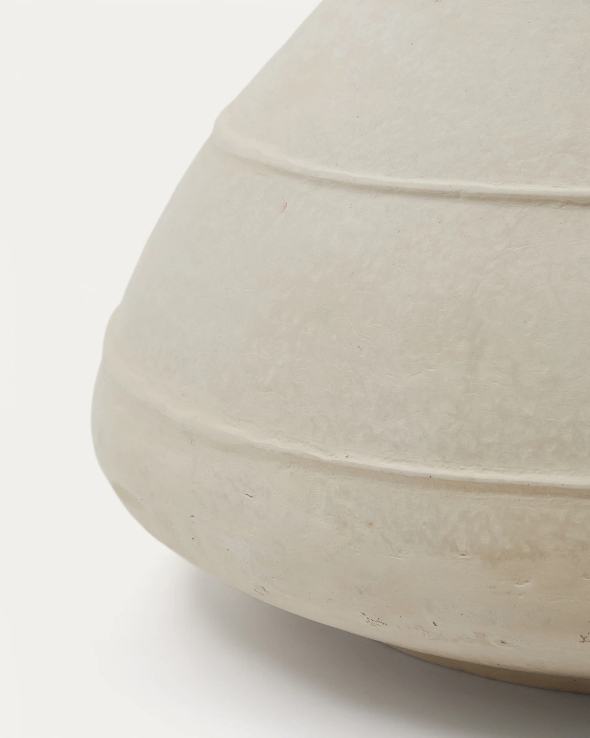Sylan papier mâché vase in white 60 cm - Image 5