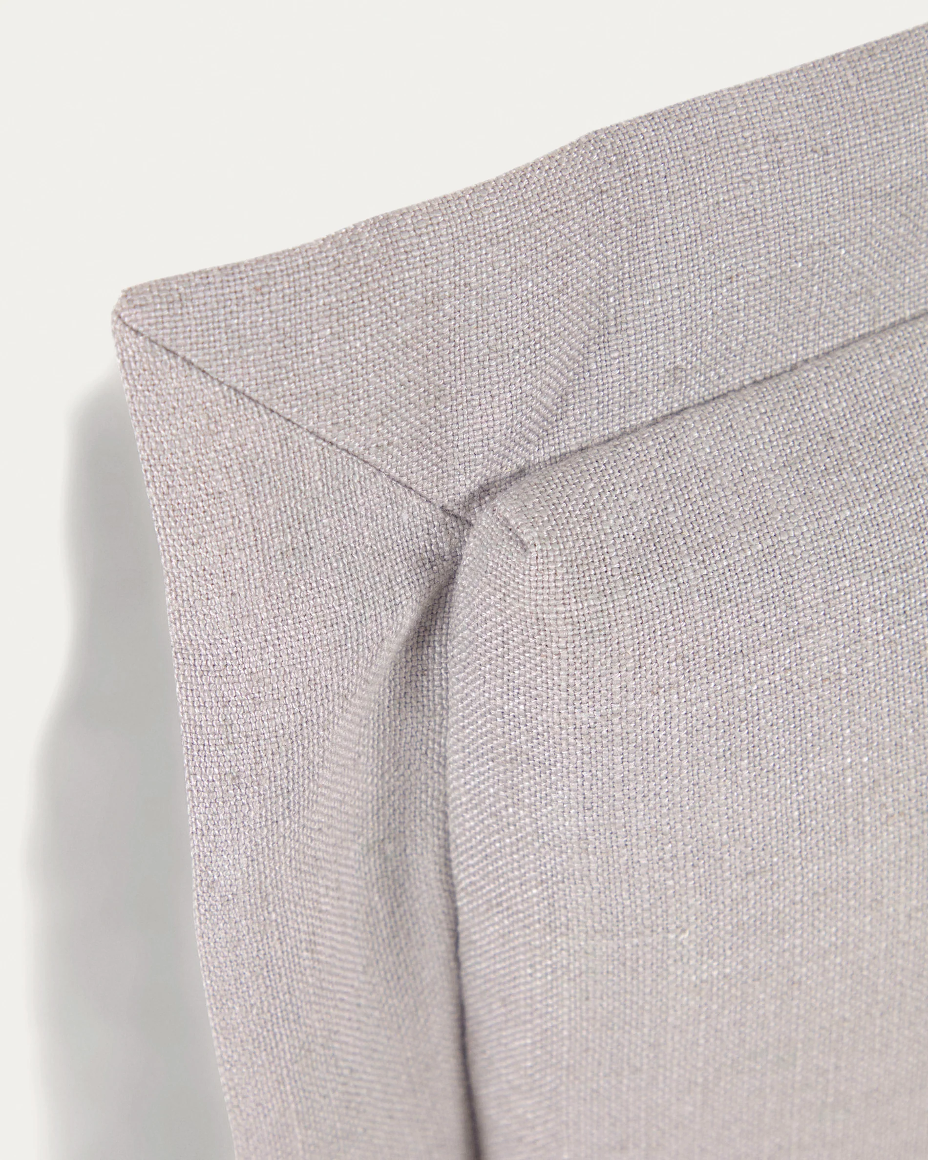 Tanit headboard with removable grey linen cover for a bed up to 160 cm - Image 3