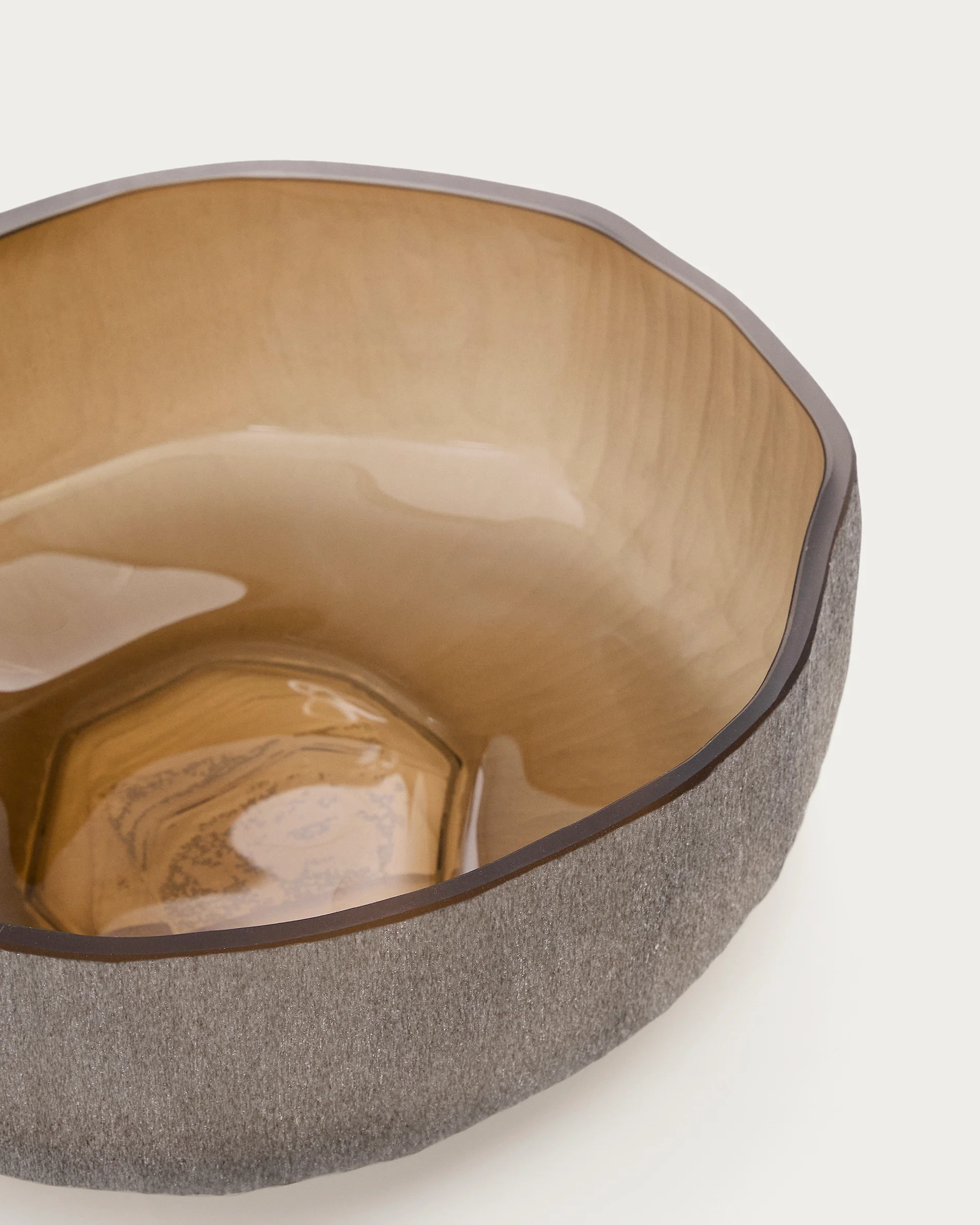 Terrava brown glass centerpiece 10cm - Image 5