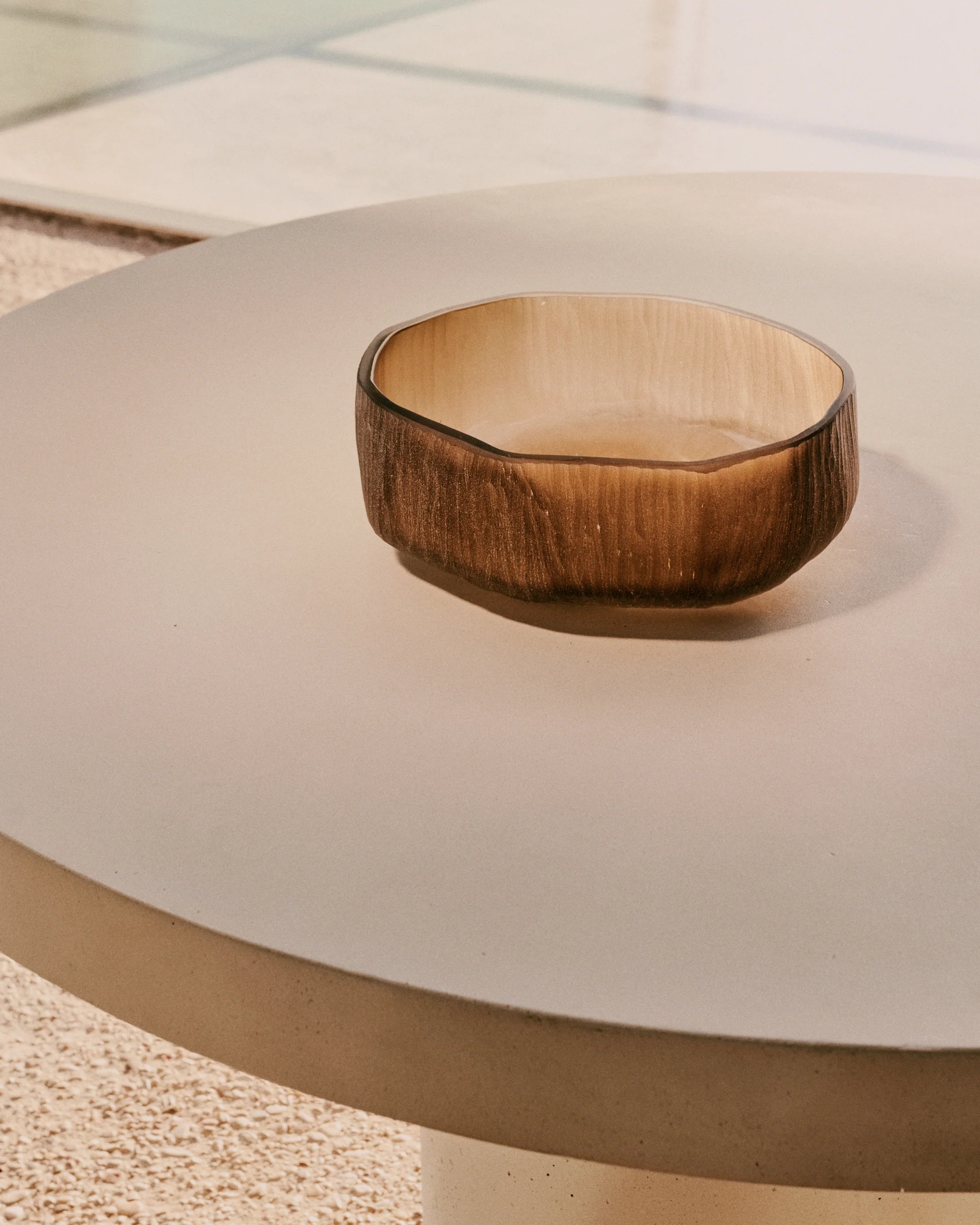 Terrava brown glass centerpiece 10cm - Image 6