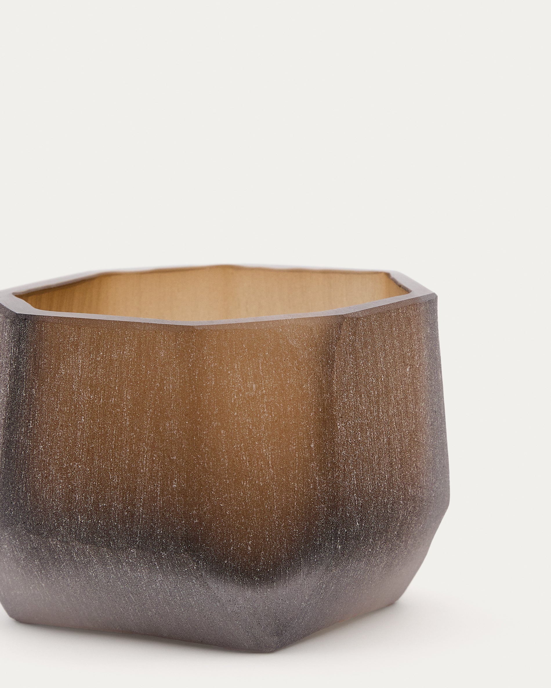 Terrava brown glass vase 11cm - Image 3