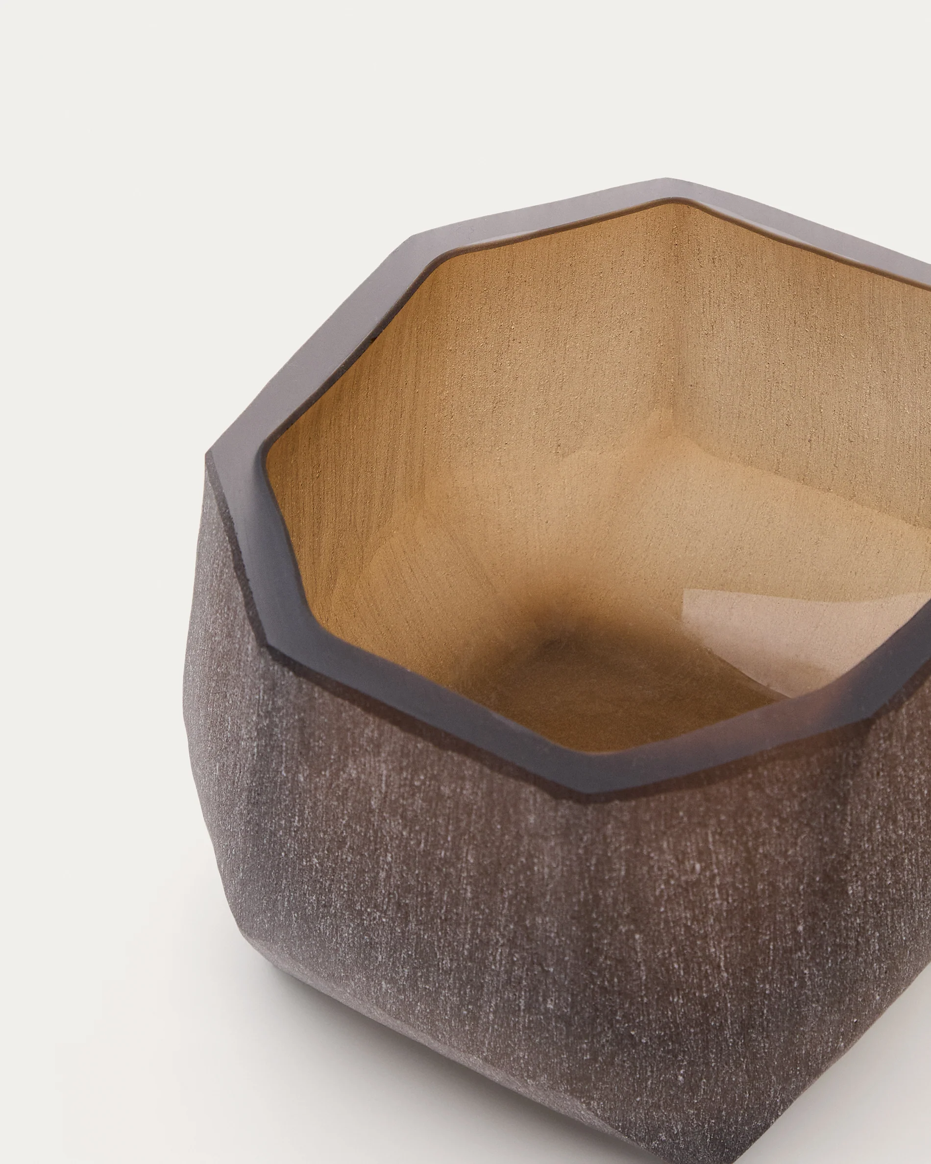 Terrava brown glass vase 11cm - Image 5