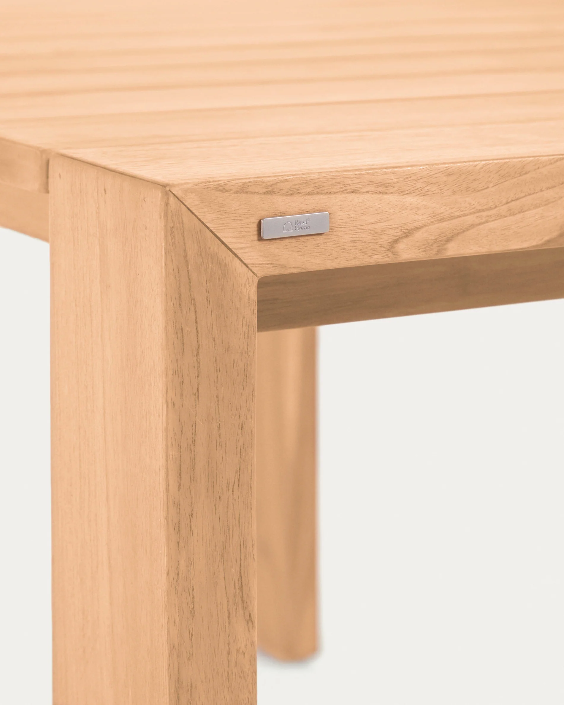 Victoire solid teak outdoor table 160 x 90 cm - Image 7