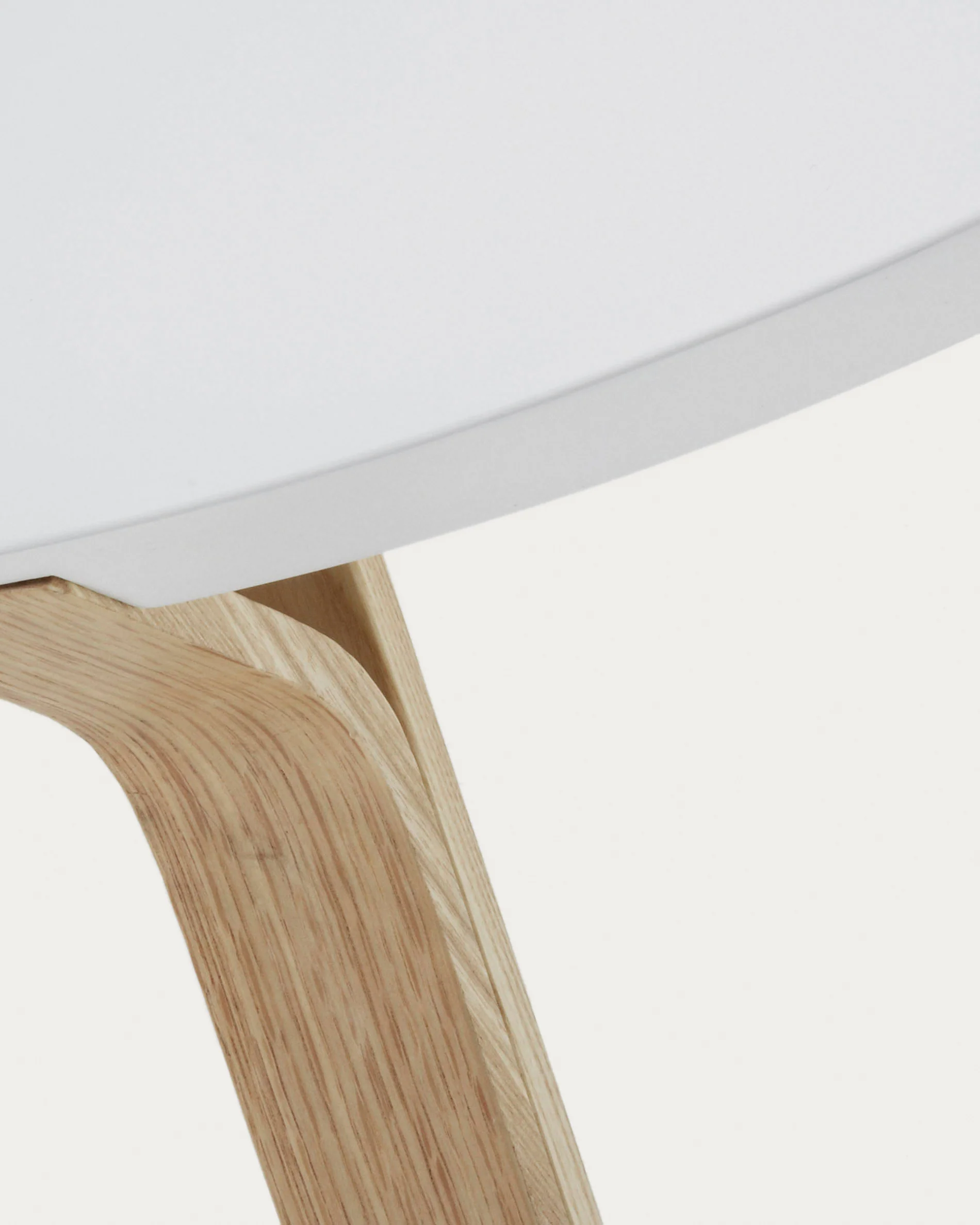 White and ash Dilos coffee table Ø 90 cm - Image 3