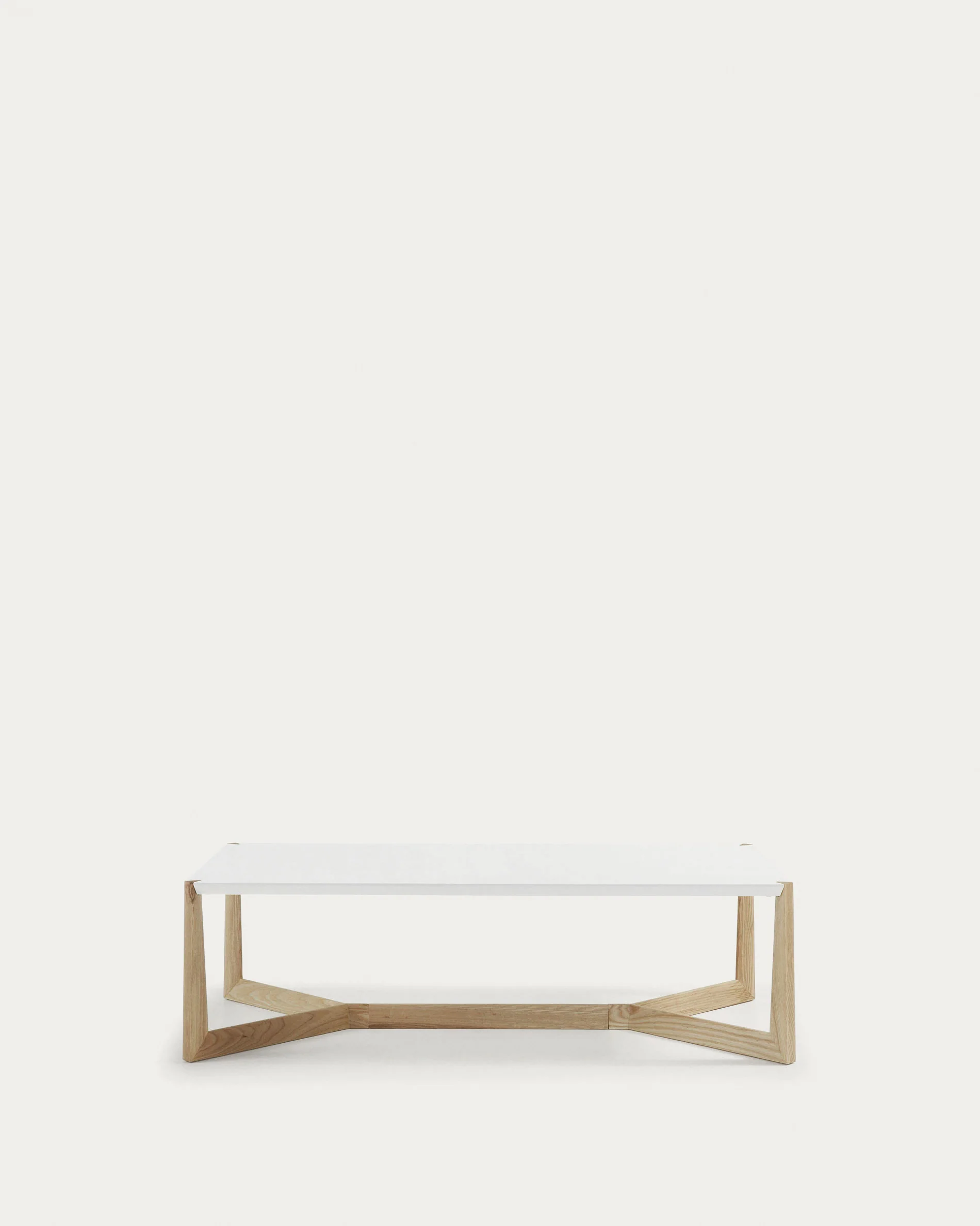 White and ash Quatro coffee table 120 x 60 cm - Image 5